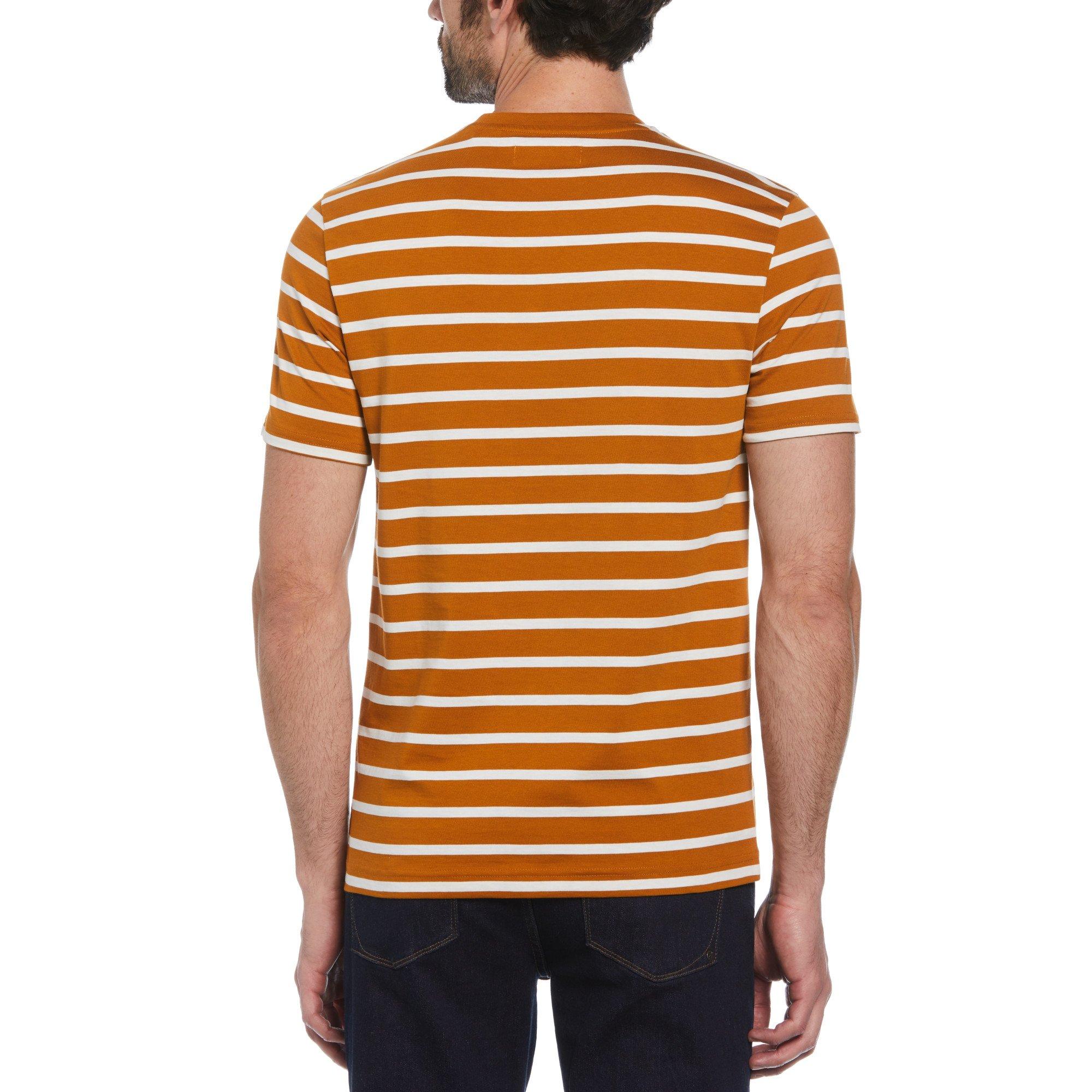 Castanho Sudão - Original Penguin - Penguin Breton T-Shirt Mens - 2