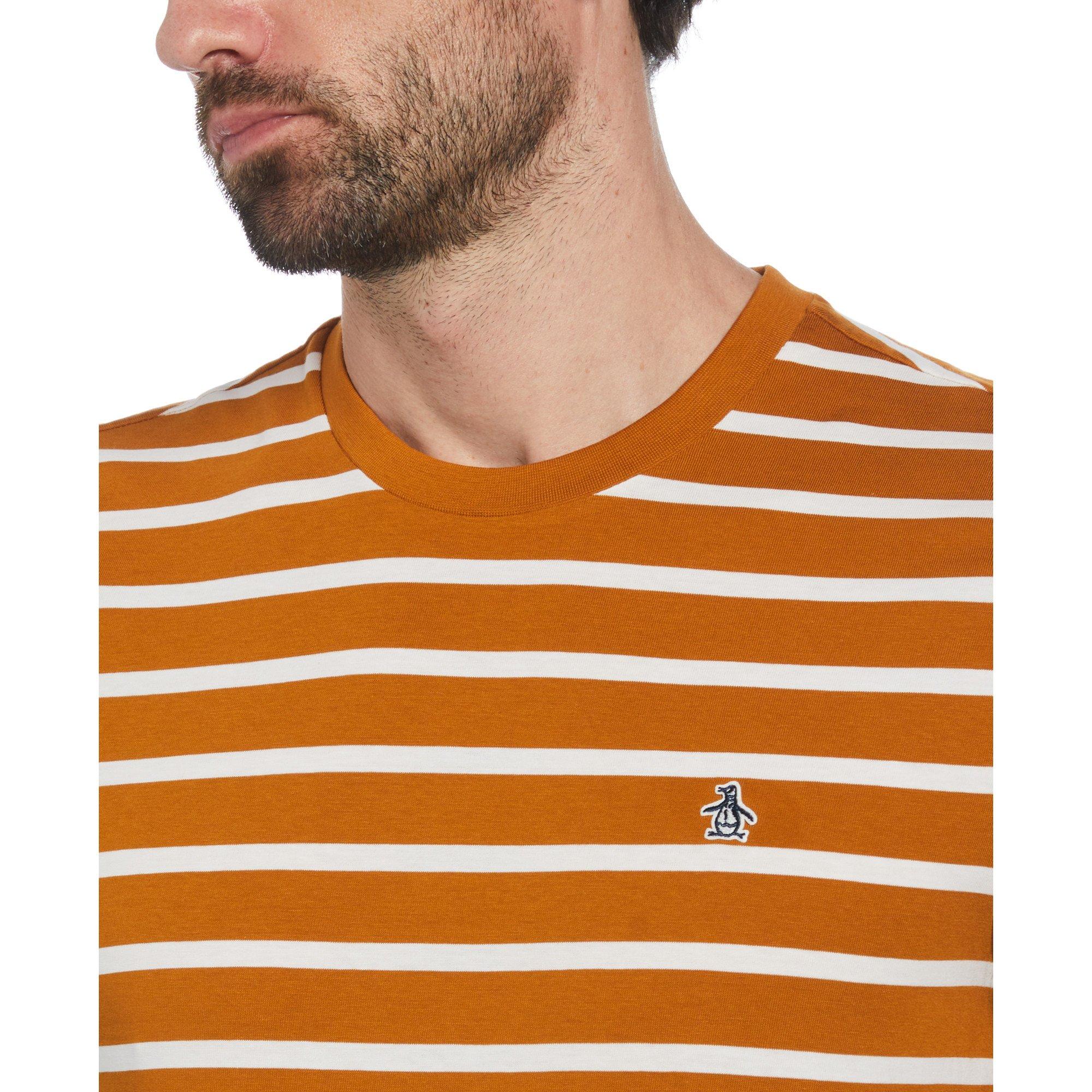 Castanho Sudão - Original Penguin - Penguin Breton T-Shirt Mens - 3