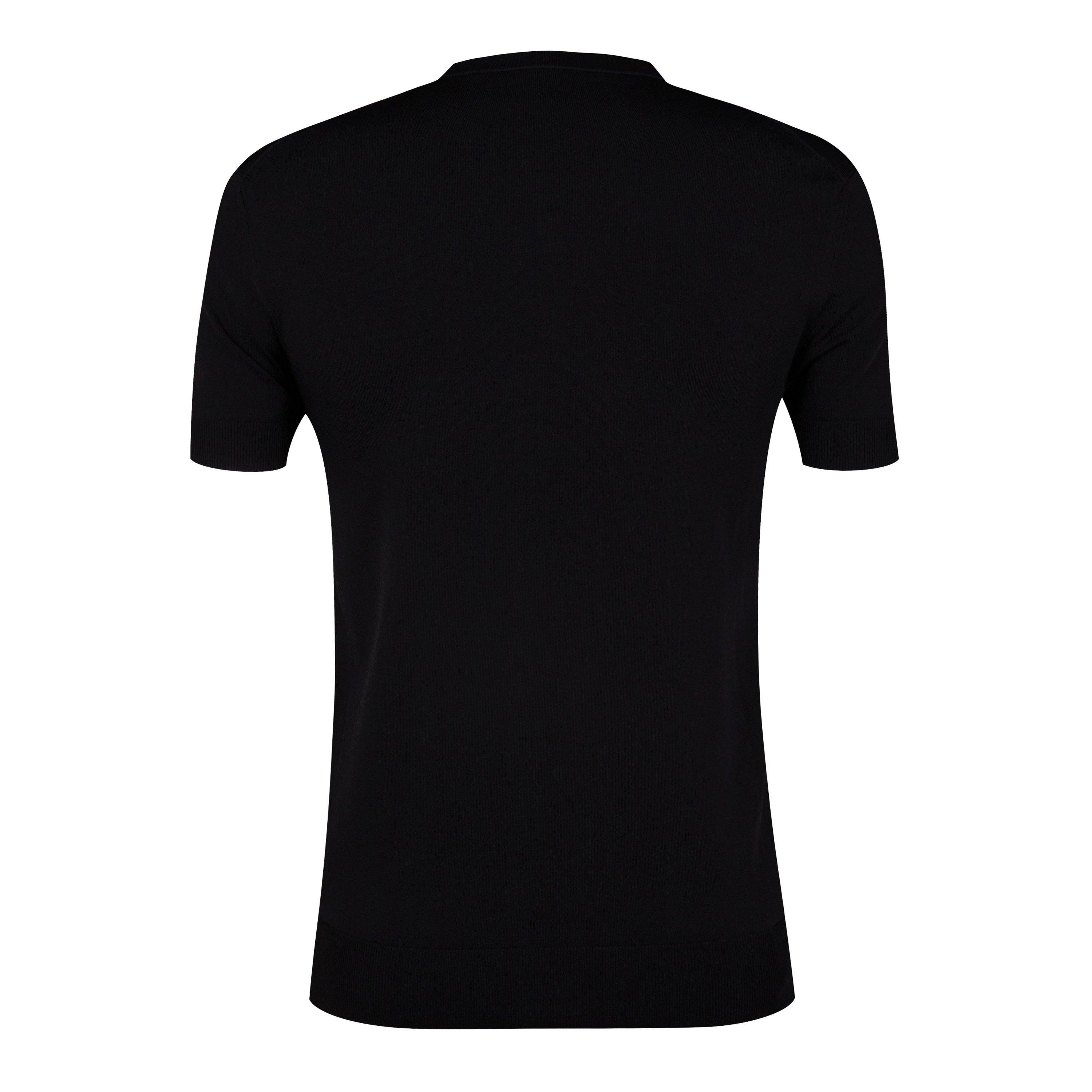 Black - Neil Barrett - Men's Techno Knitted Slim Fit T-Shirt - 6