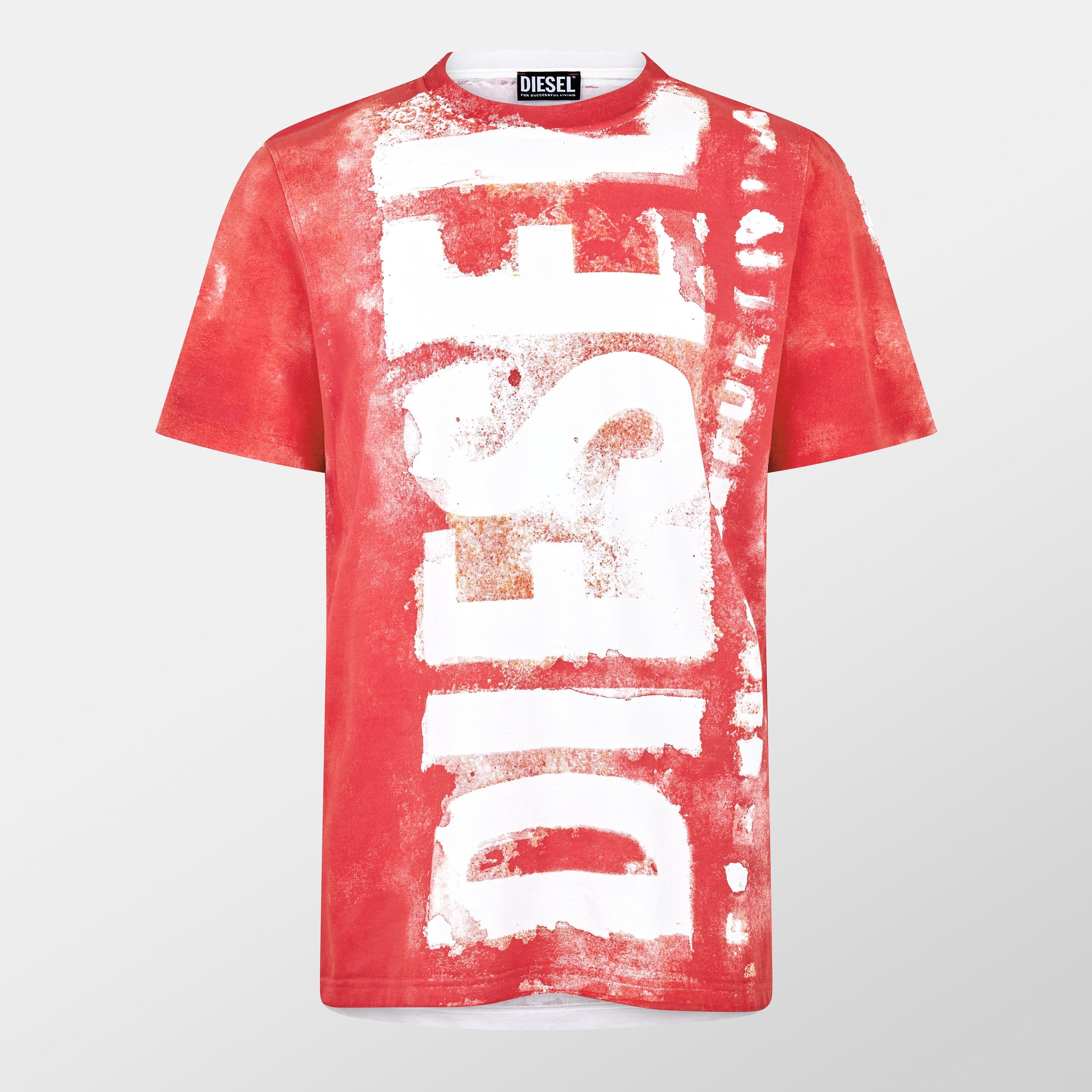 Ribbon Red - Diesel - Men's Regular Fit T-Shirt - 1