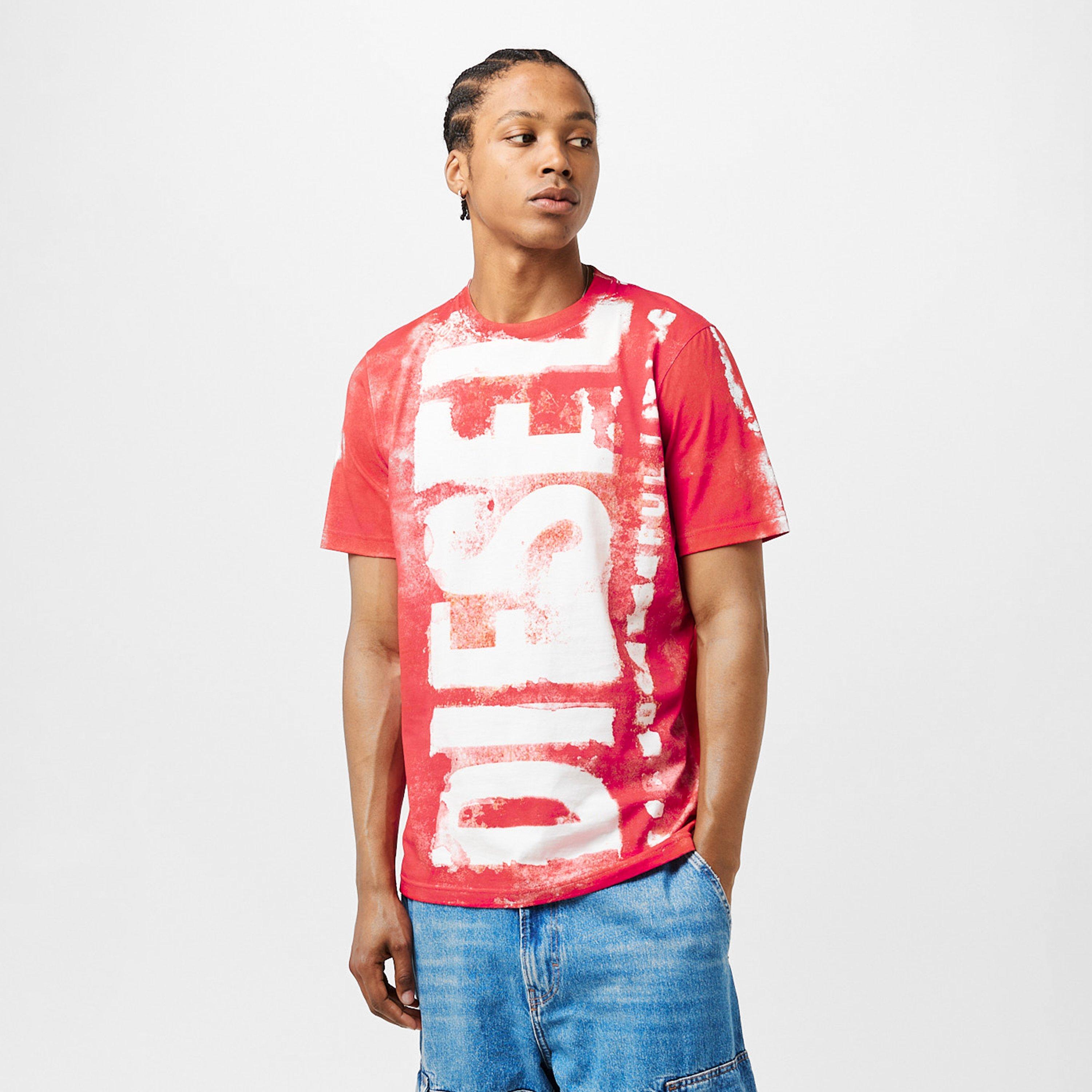 Ribbon Red - Diesel - Men's Regular Fit T-Shirt - 3