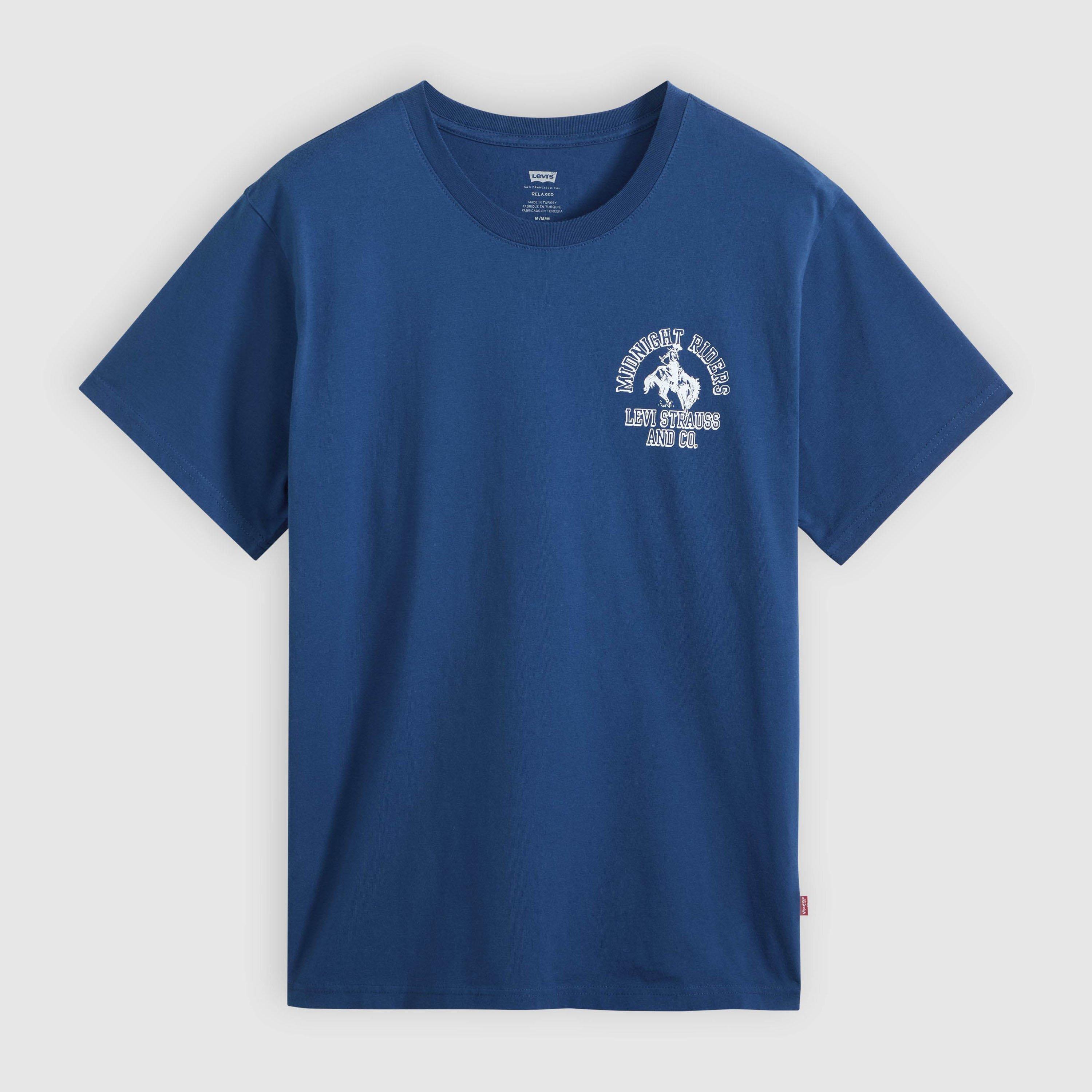 NAVY POENY BODY - Levis - Levis Relaxed Fit Graphic T-Shirt - 1