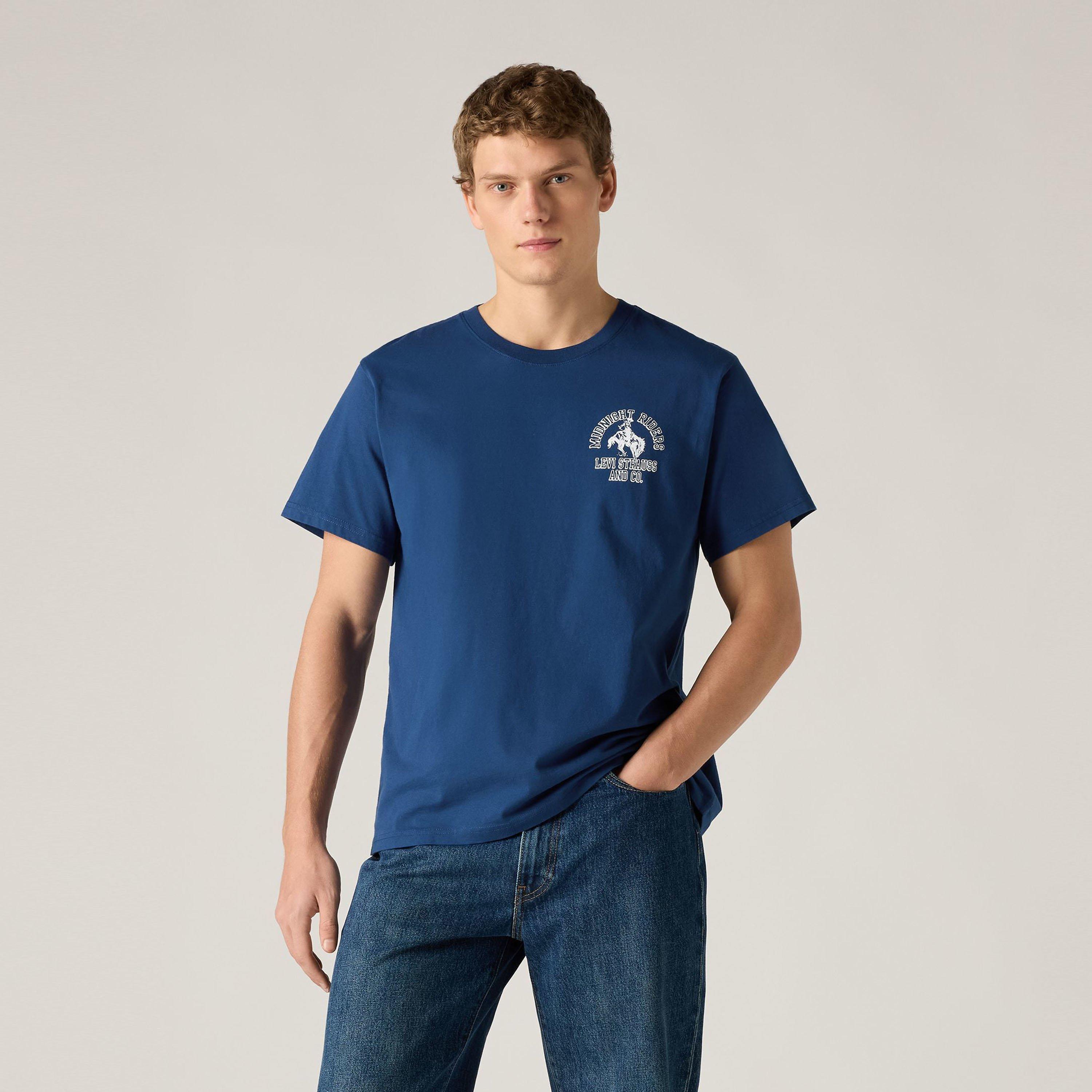 NAVY POENY BODY - Levis - Levis Relaxed Fit Graphic T-Shirt - 2