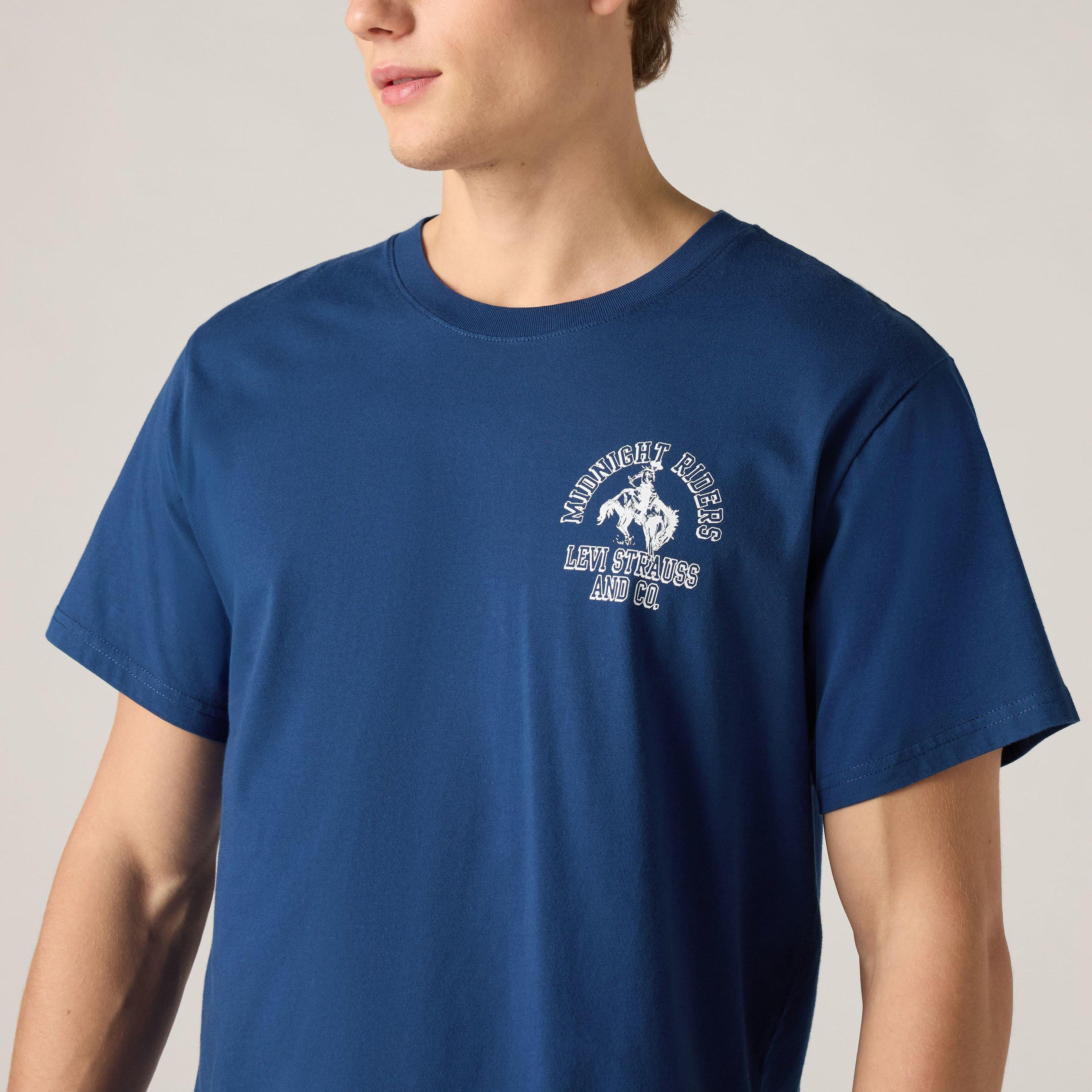 NAVY POENY BODY - Levis - Levis Relaxed Fit Graphic T-Shirt - 4