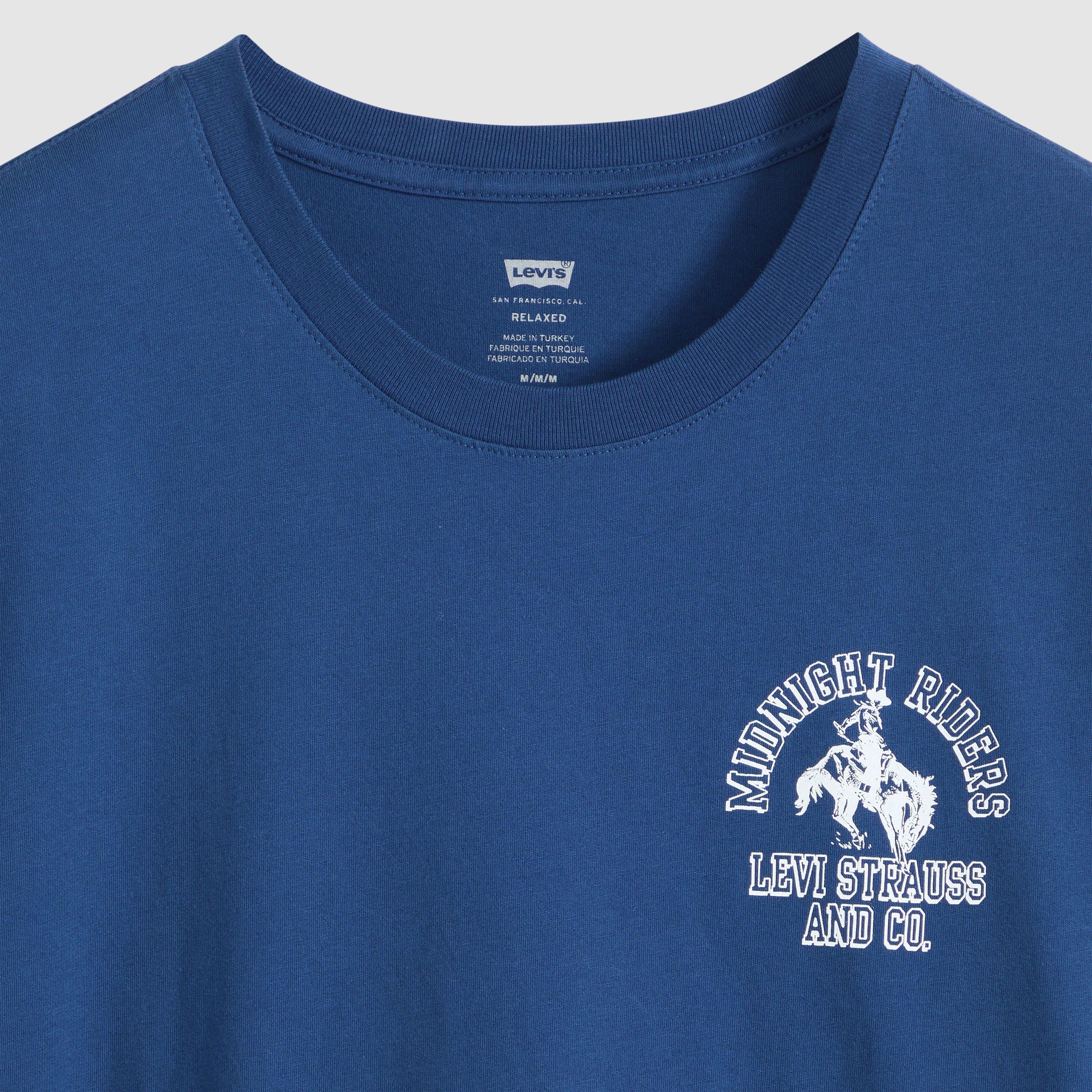 NAVY POENY BODY - Levis - Levis Relaxed Fit Graphic T-Shirt - 6