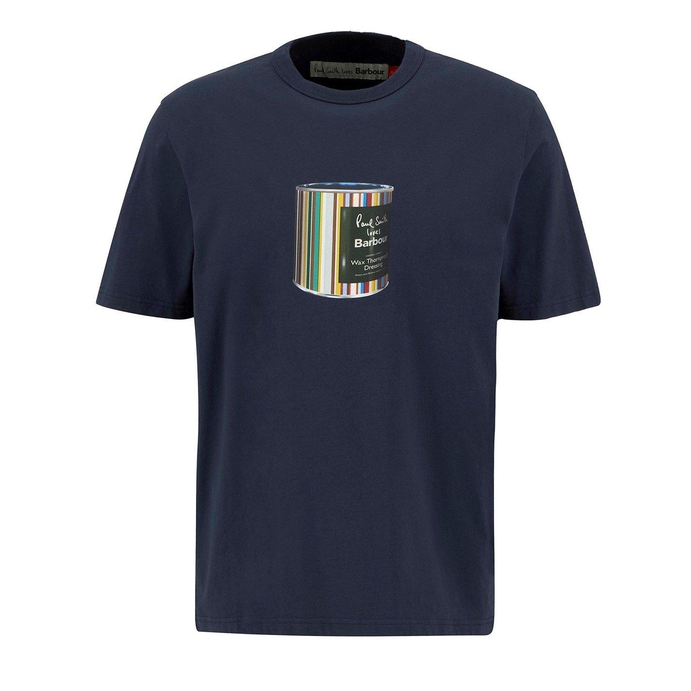 Champ Blue NY91 - Paul Smith X Barbour - Men's T-Shirt - 1