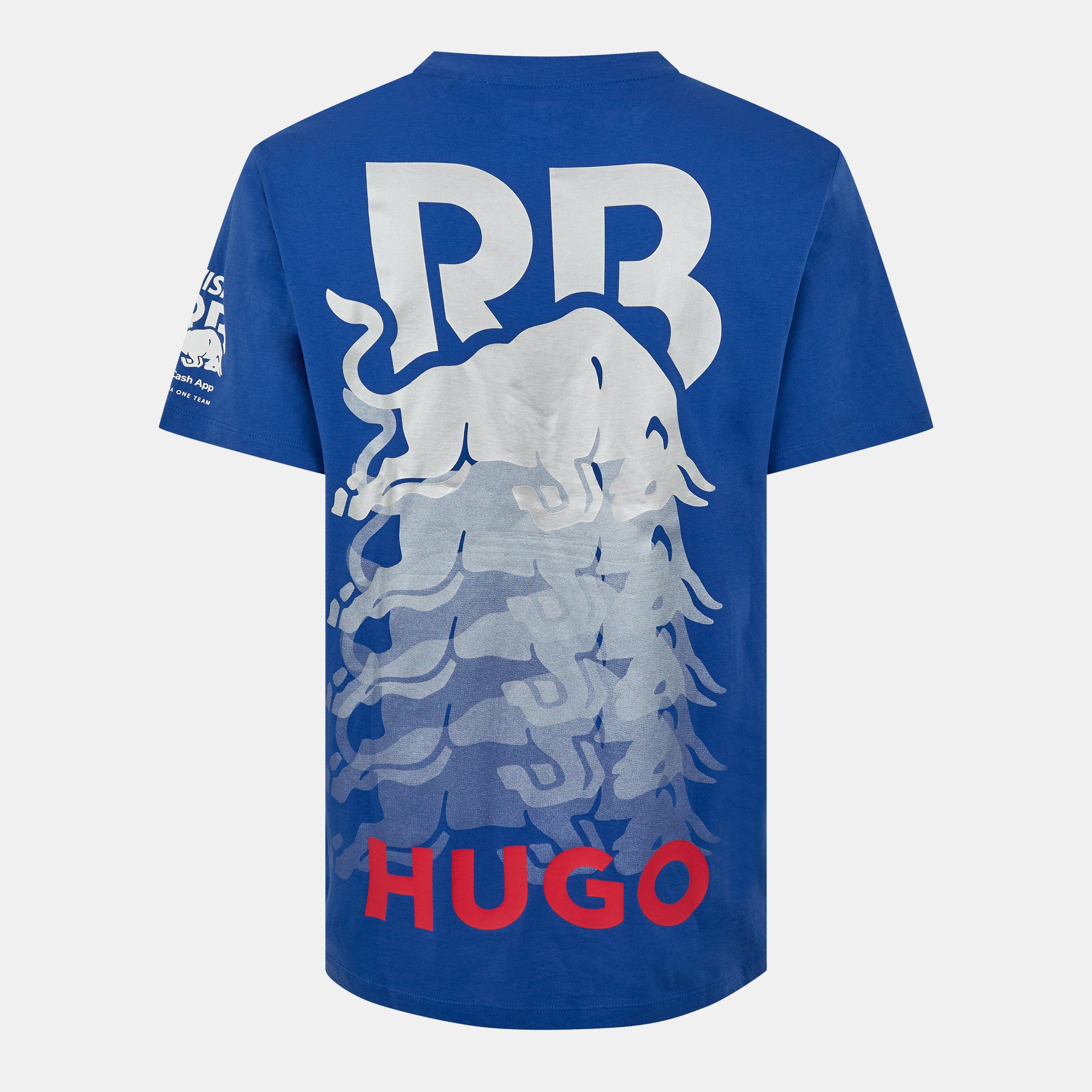 Medium Blue - Hugo - Men's X Racing Bulls Regular Fit T-Shirt - 2