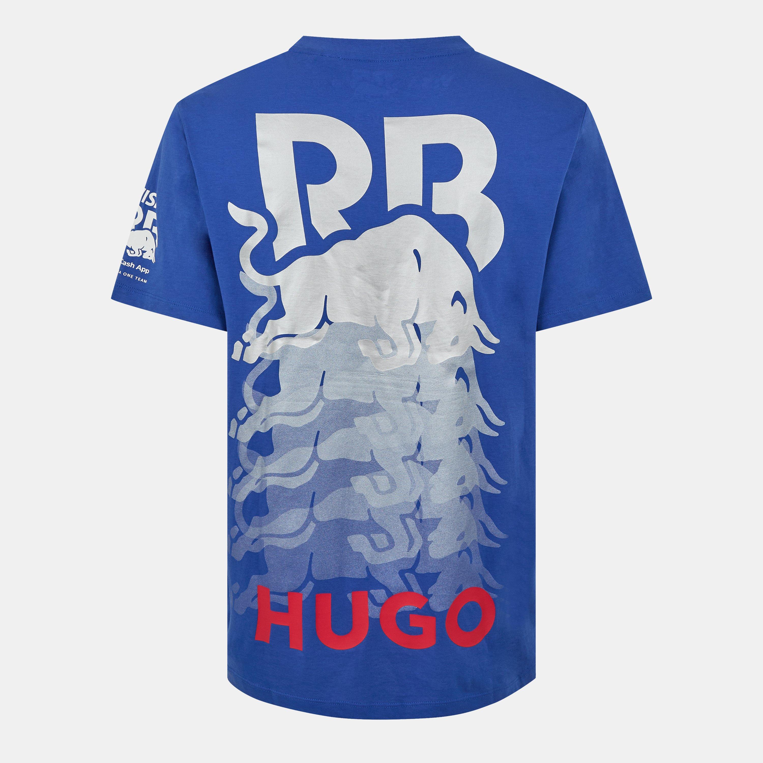うれしいコラボ！【Hugo Boss】×Racing Bulls Tシャツ HUGO - HUGO x RB oversize-fit cotton T-shirt with racing