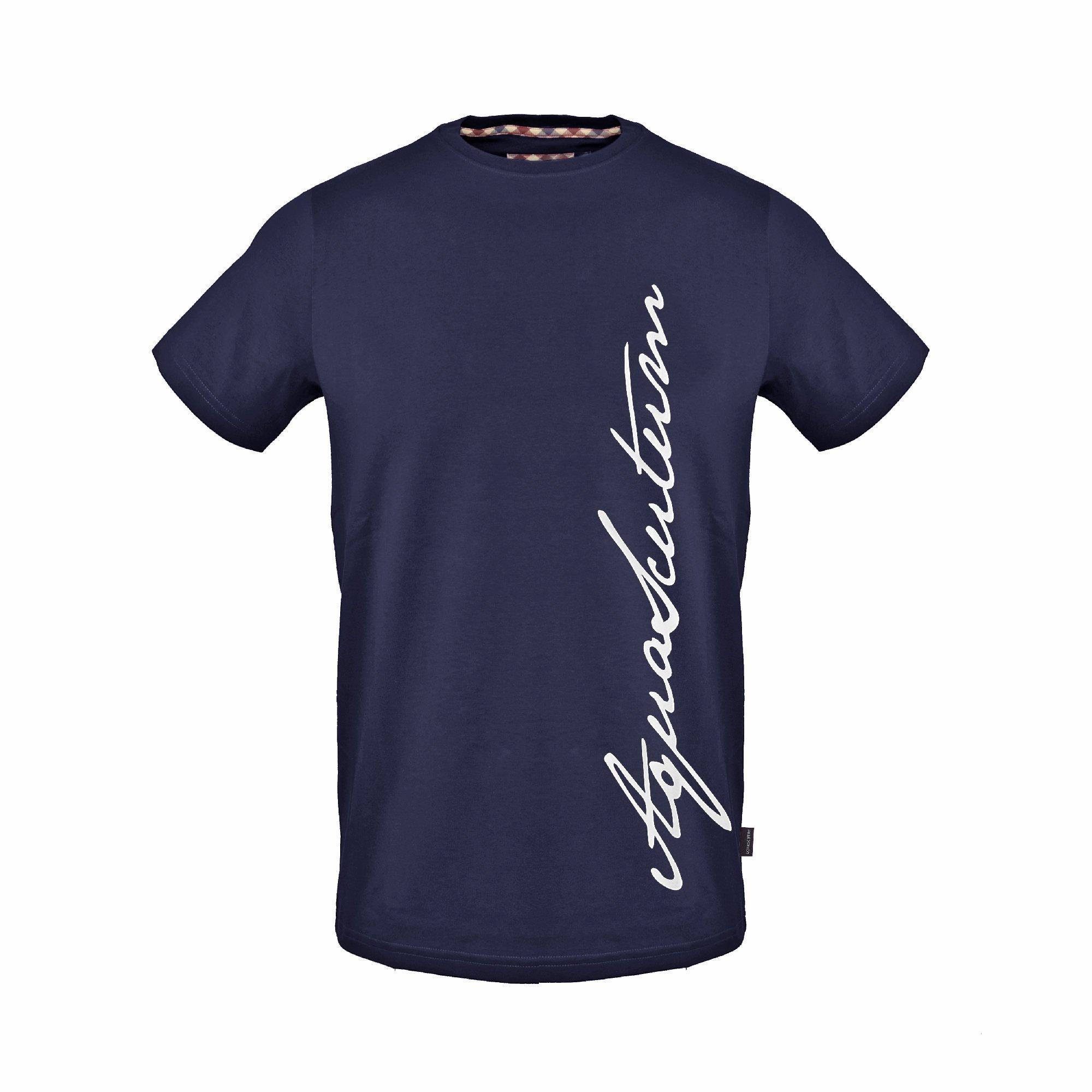 Navy - Aquascutum - Men's T-Shirt - 1