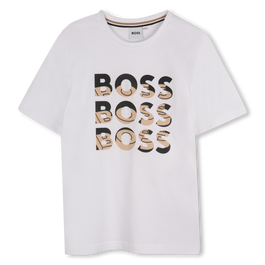 Boss Multi Logo T Shirt Juniors