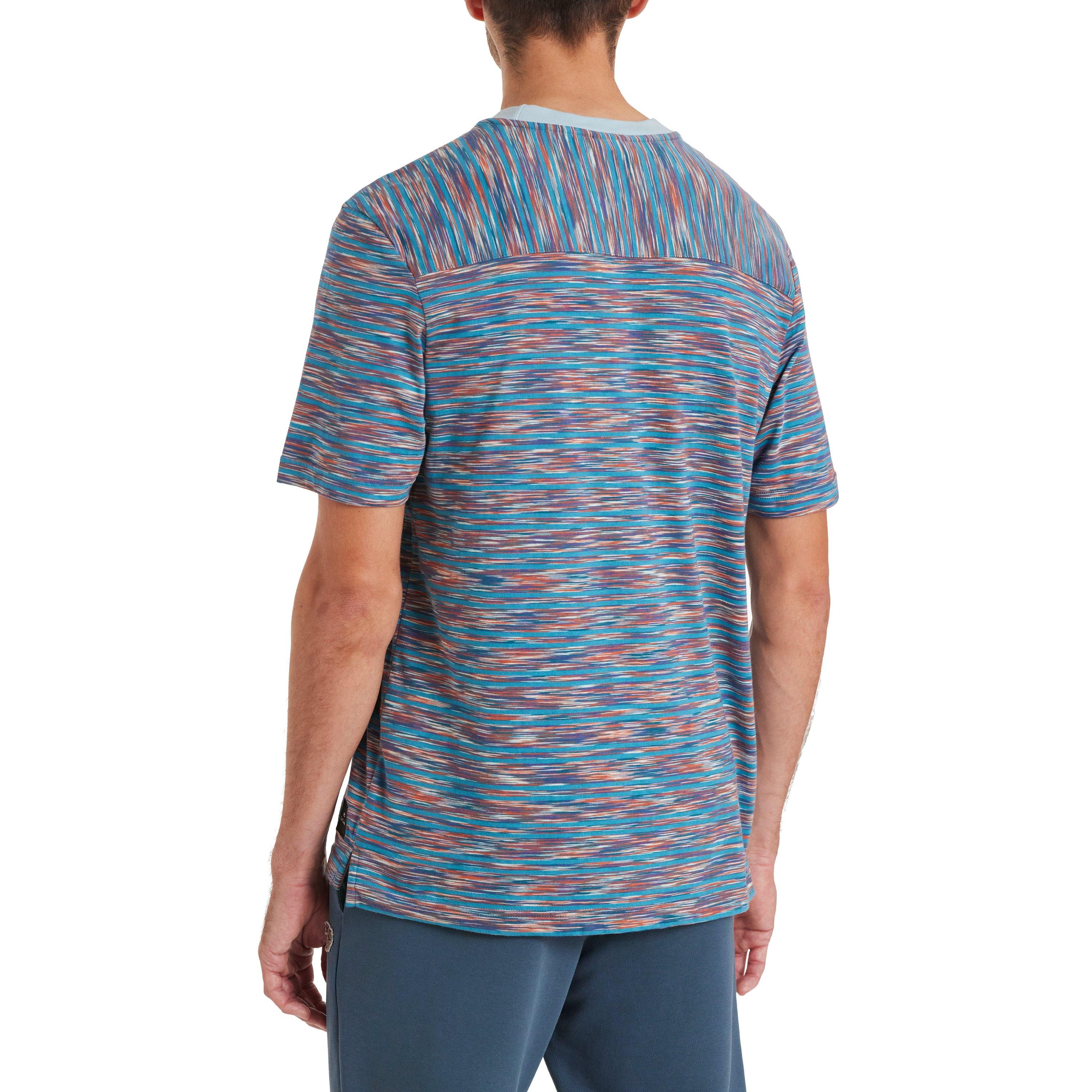 Blue 41 - PS Paul Smith - Men's Space Dye Regular Fit T-Shirt - 3