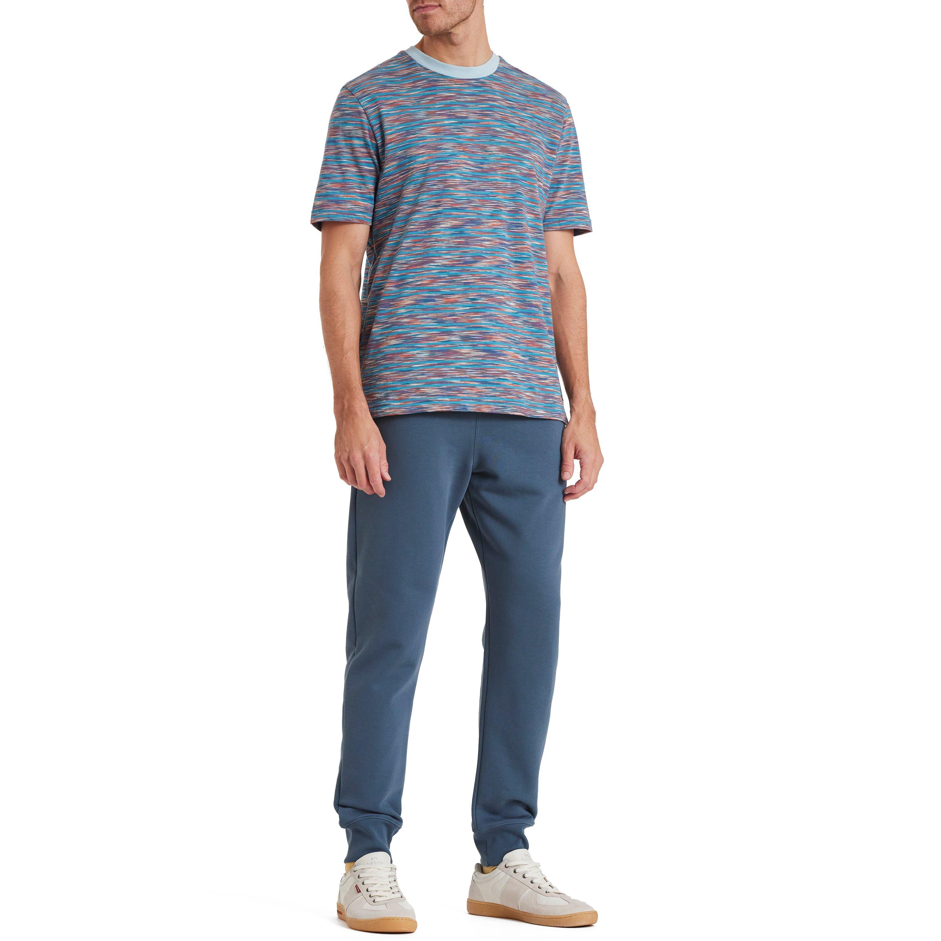 Blue 41 - PS Paul Smith - Men's Space Dye Regular Fit T-Shirt - 4