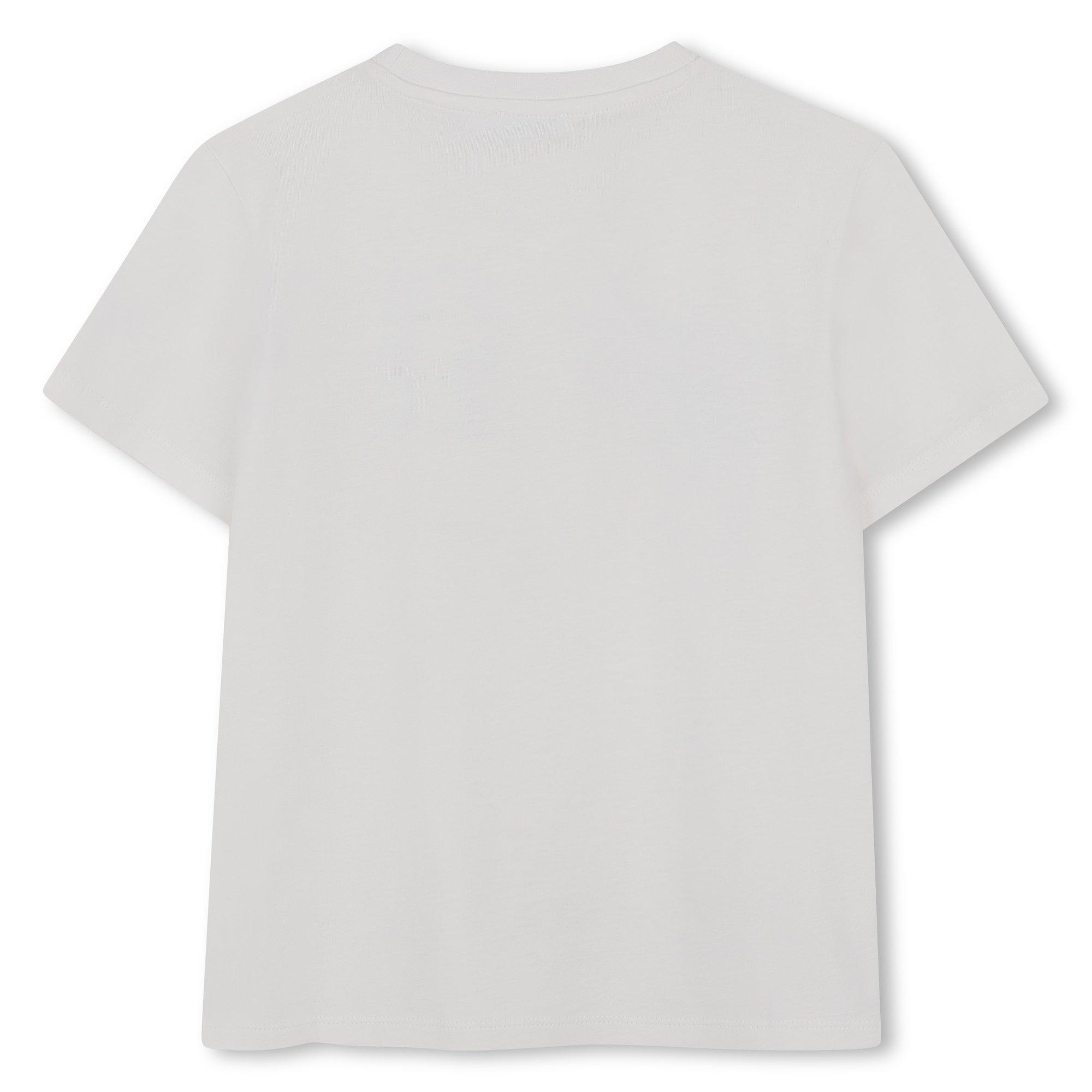 Cream - Kenzo - Kids' Brand Print Regular Fit T-Shirt - 2
