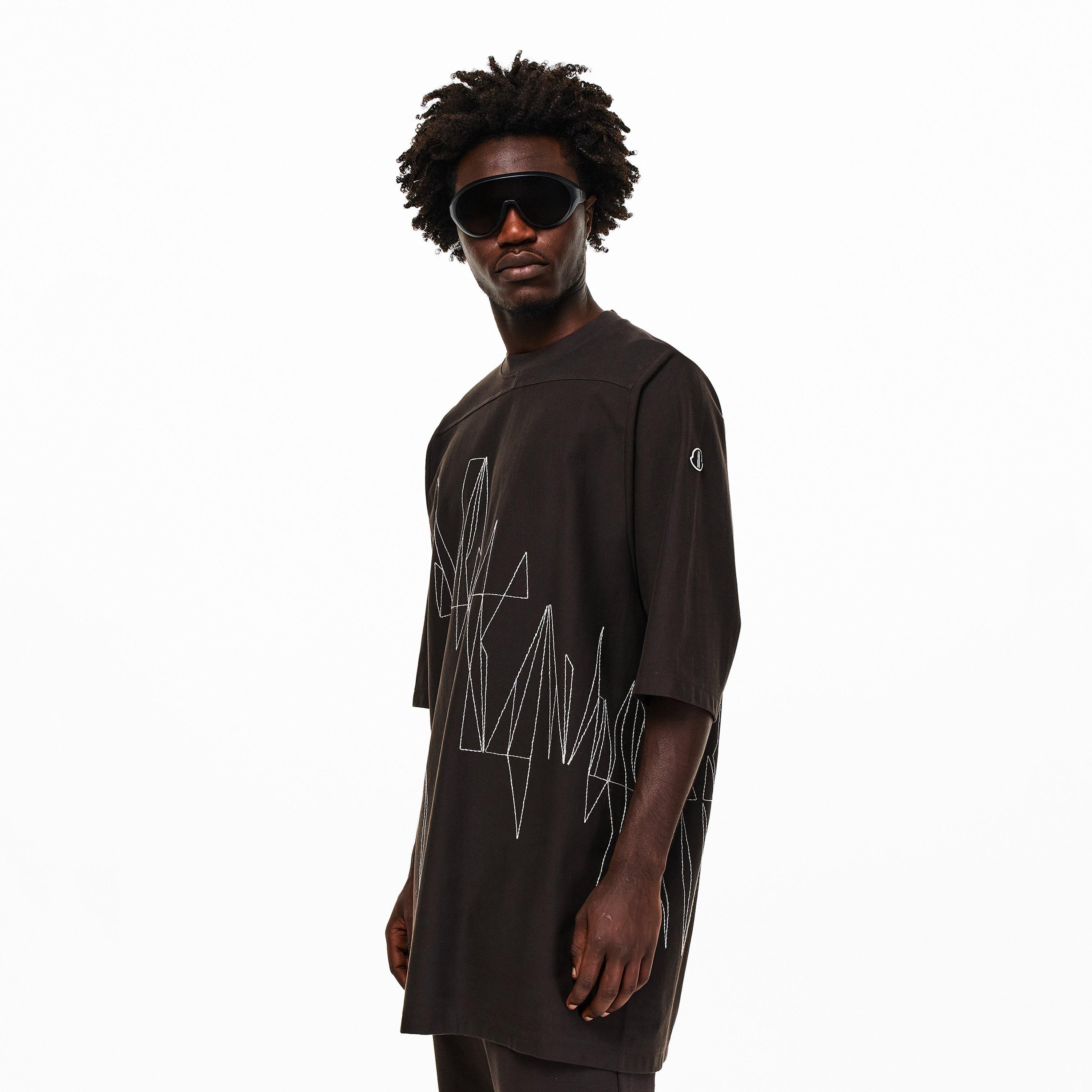 Dust - Rick Owens - x Moncler Jumbo Knit Graphic T-Shirt - 3