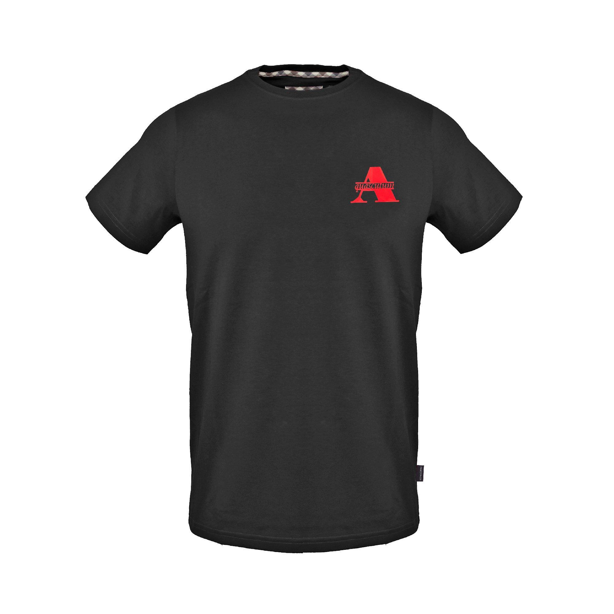 Aquascutum Men's T-Shirt - Black - Medium