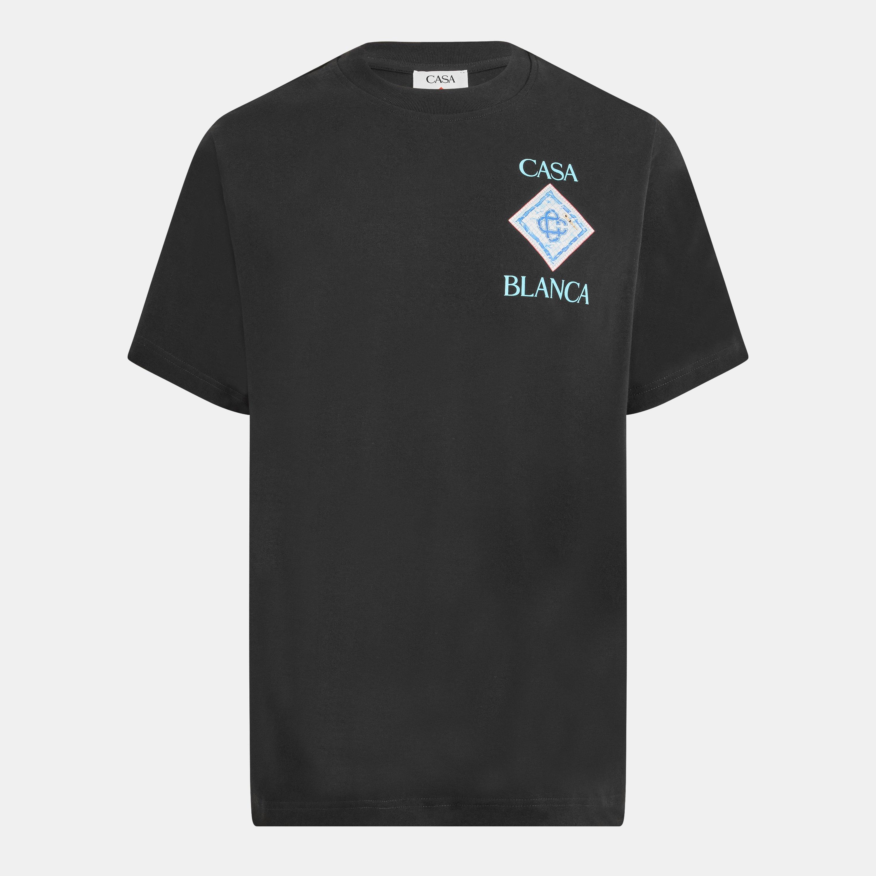Casablanca Men's Regular Fit T-Shirt - Black - Small