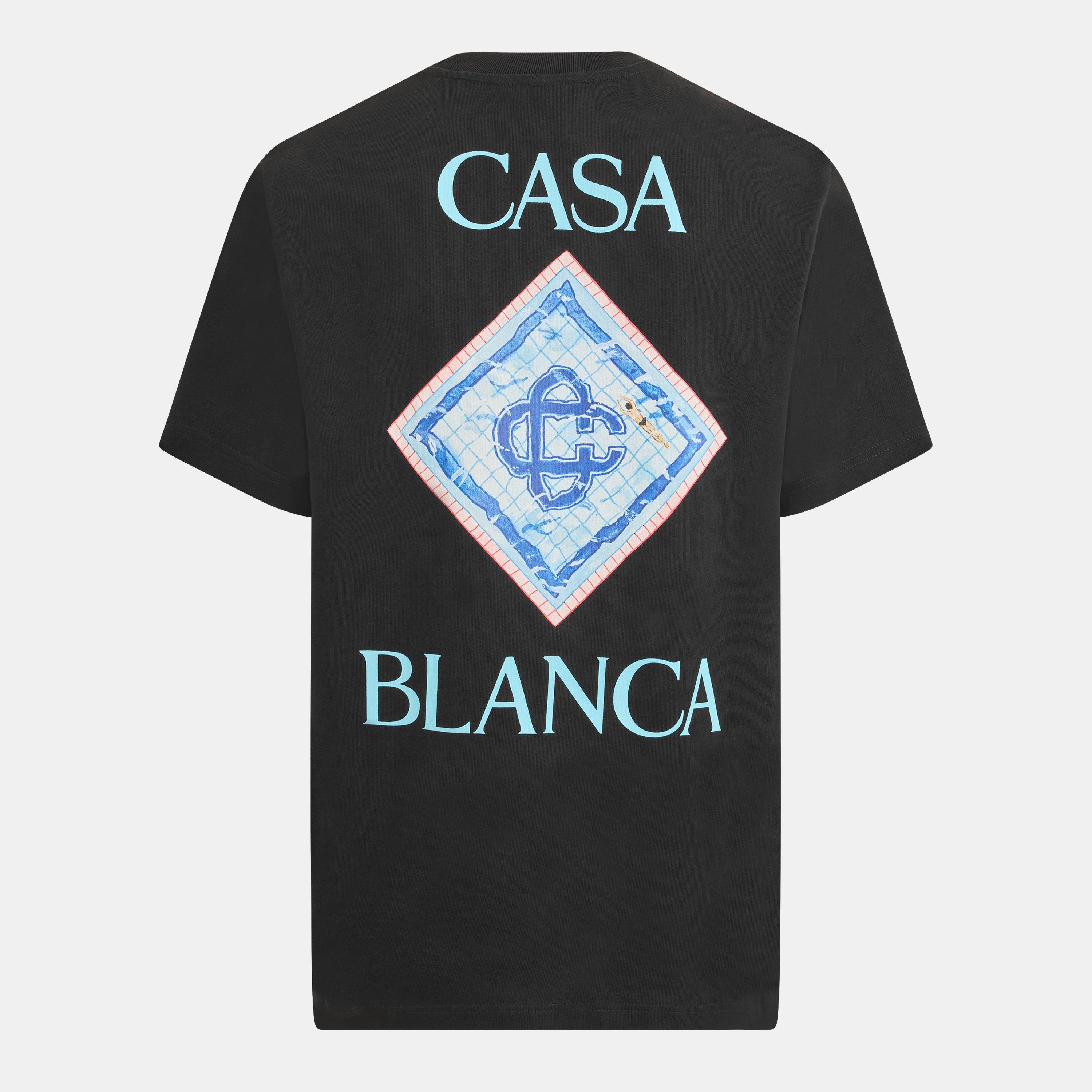 Black - Casablanca - Men's Regular Fit T-Shirt - 2