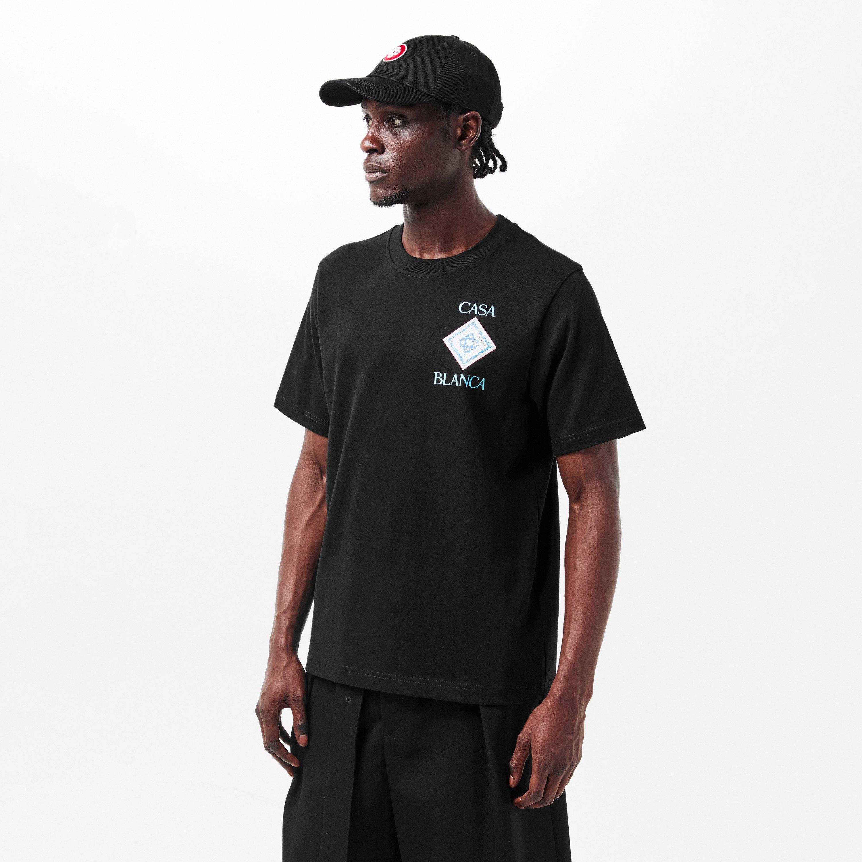 Black - Casablanca - Men's Regular Fit T-Shirt - 3