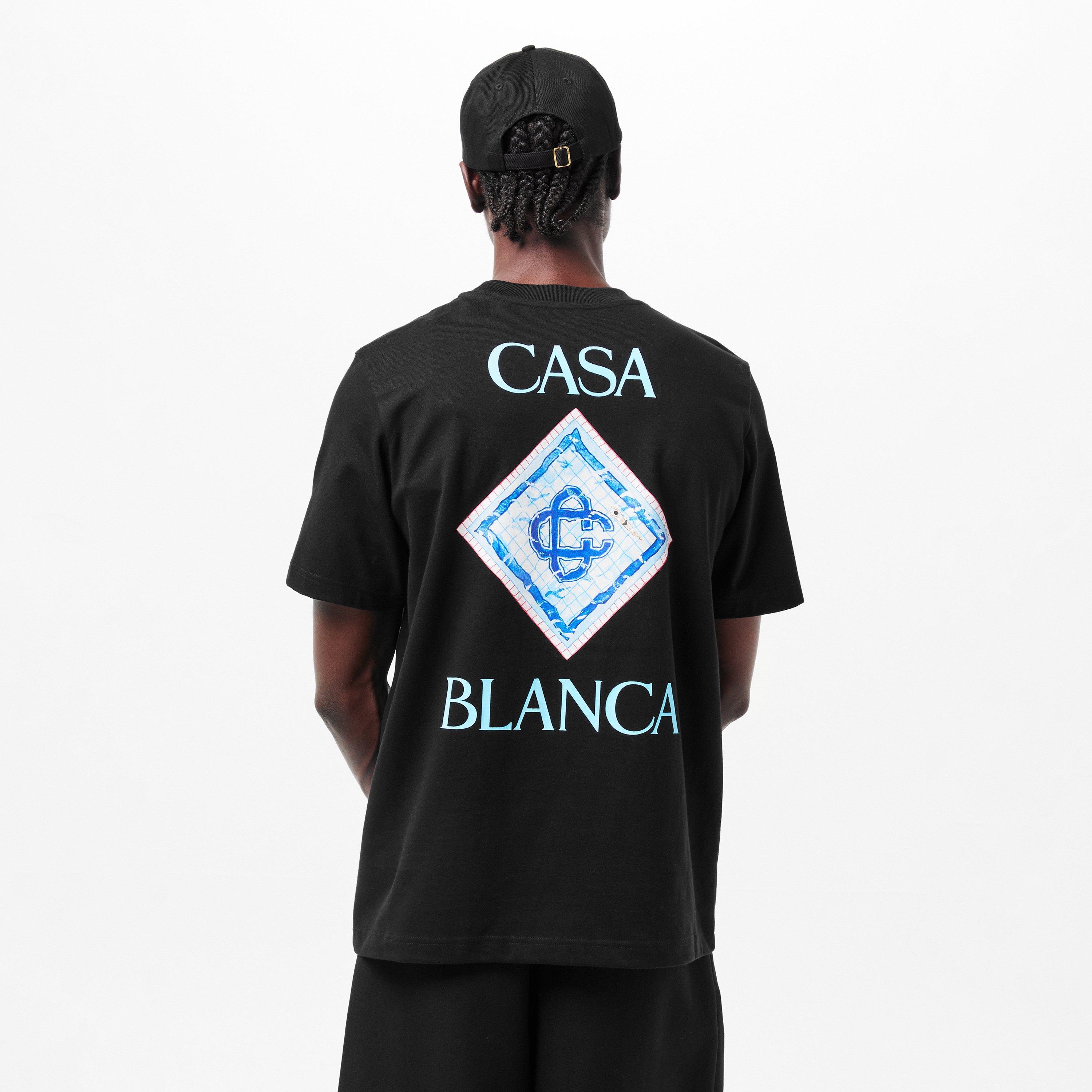 Black - Casablanca - Men's Regular Fit T-Shirt - 4