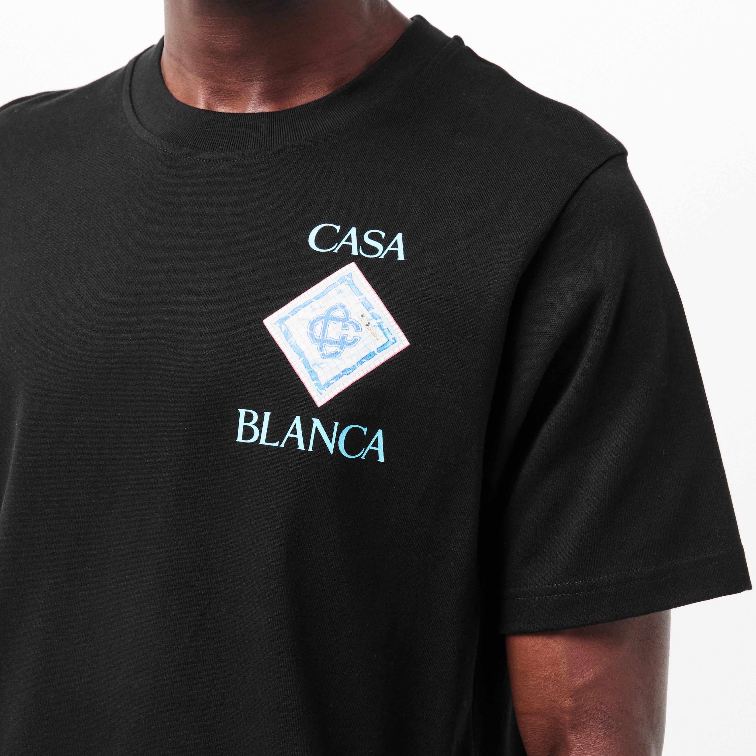 Black - Casablanca - Men's Regular Fit T-Shirt - 5