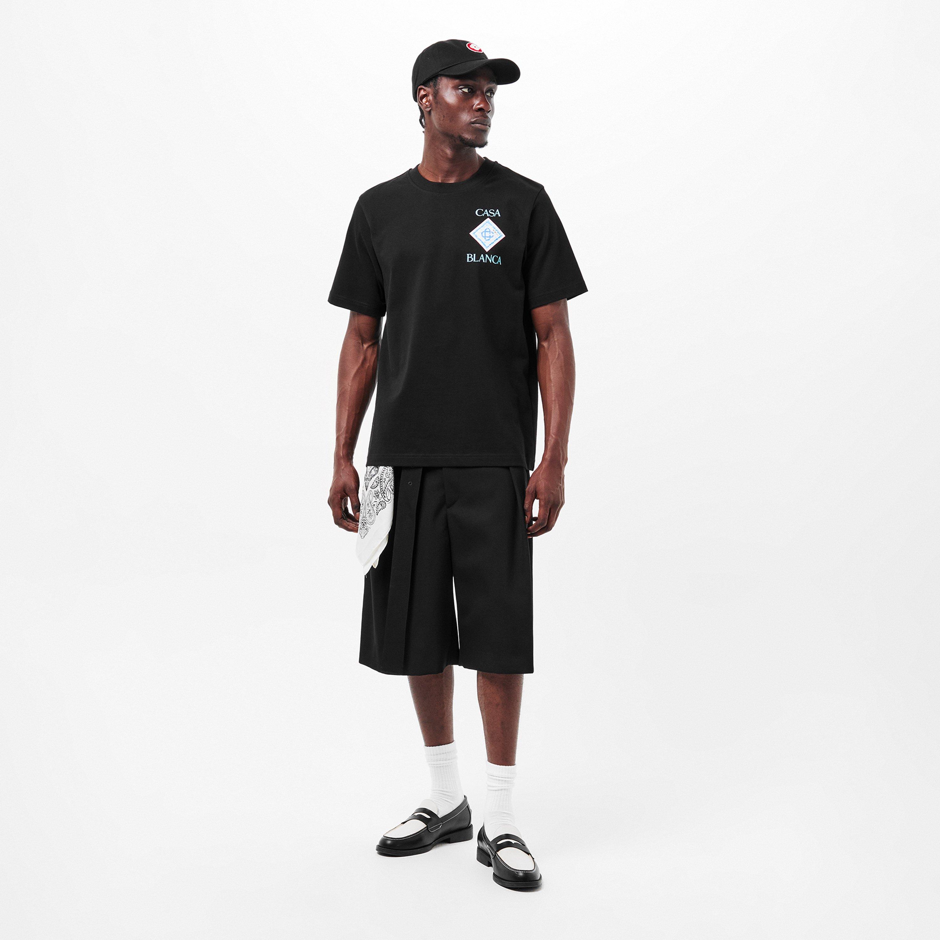 Black - Casablanca - Men's Regular Fit T-Shirt - 6