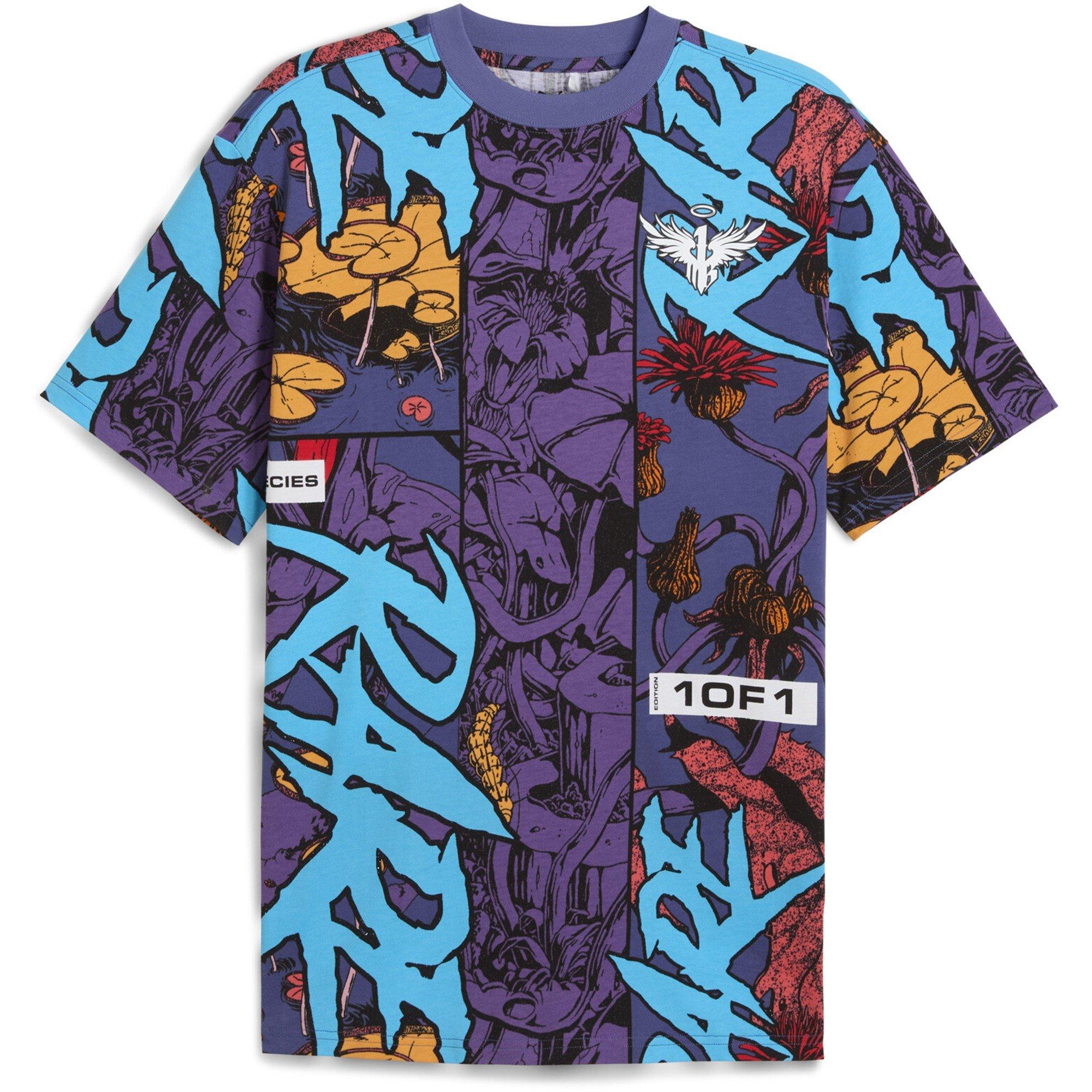 Blue Crystal - Puma - Melo Phoenix Aop Tee T-Shirt Mens - 1