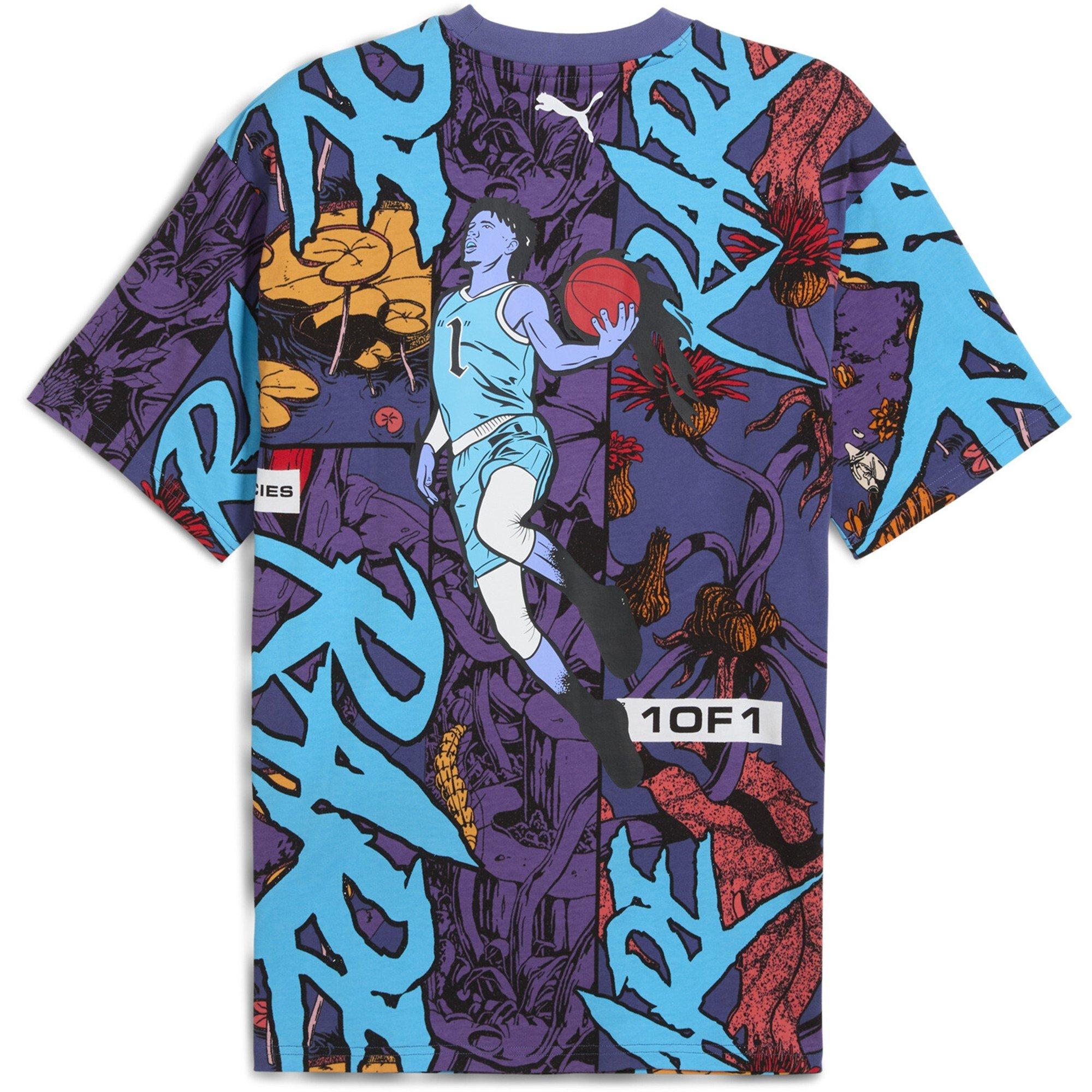 Blue Crystal - Puma - Melo Phoenix Aop Tee T-Shirt Mens - 2