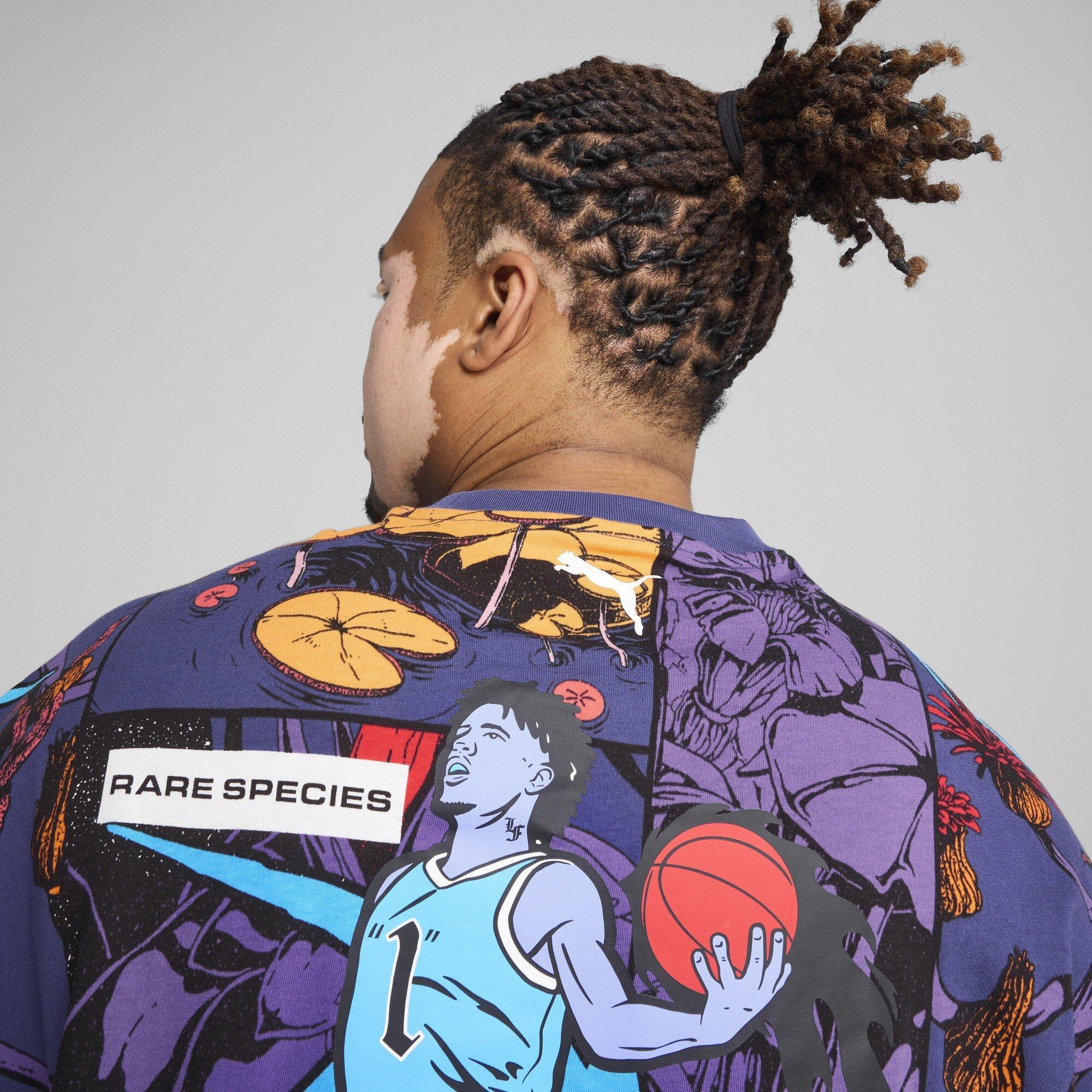 Blue Crystal - Puma - Melo Phoenix Aop Tee T-Shirt Mens - 5