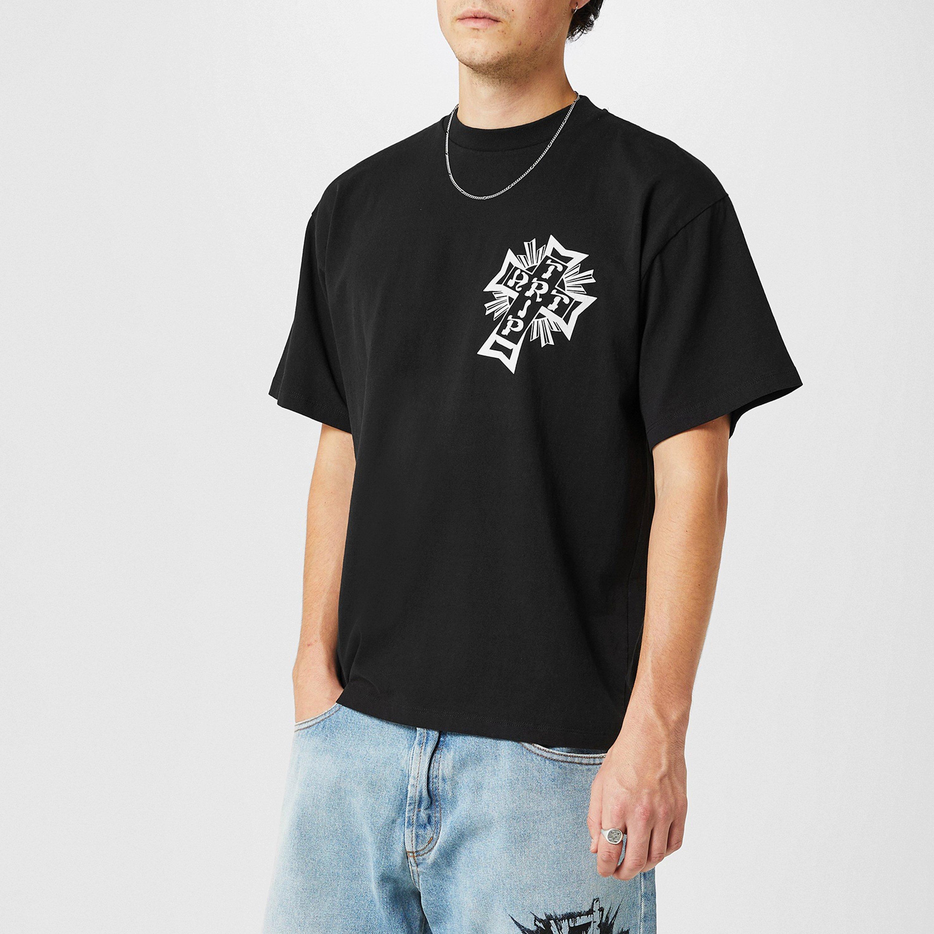 Yllw/Blk - Aries - Vintage Lords Of Art Trip Ss Tee - 1