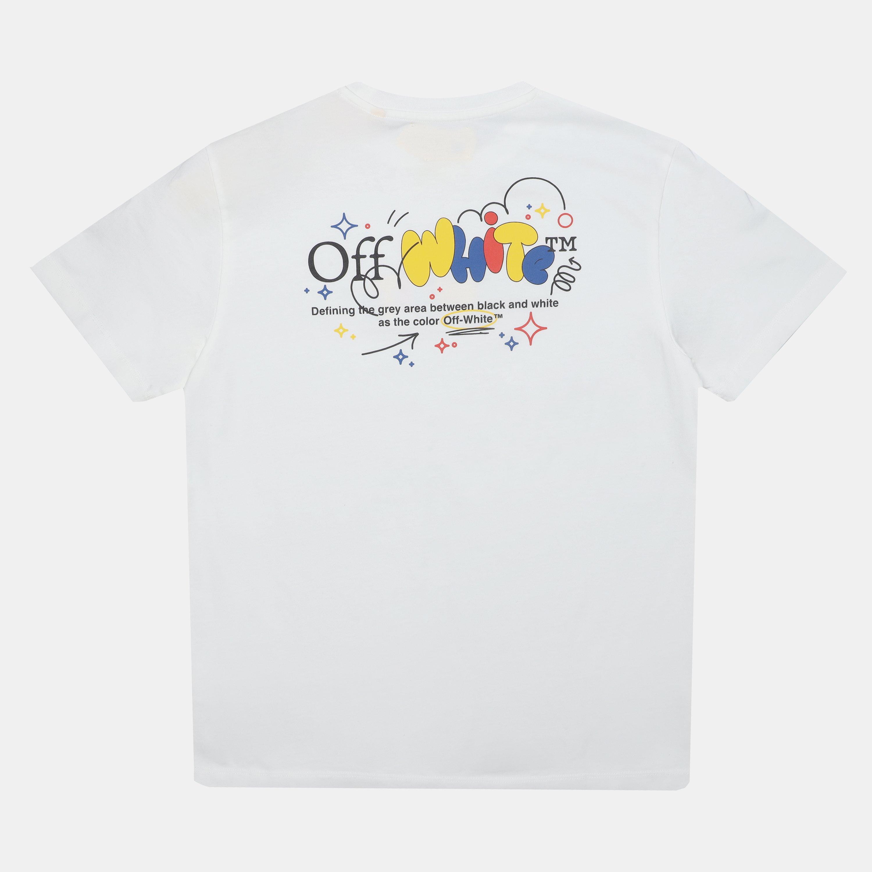 Hvid Sort - Off White - Off Funny Tee S/S Jn99 - 2
