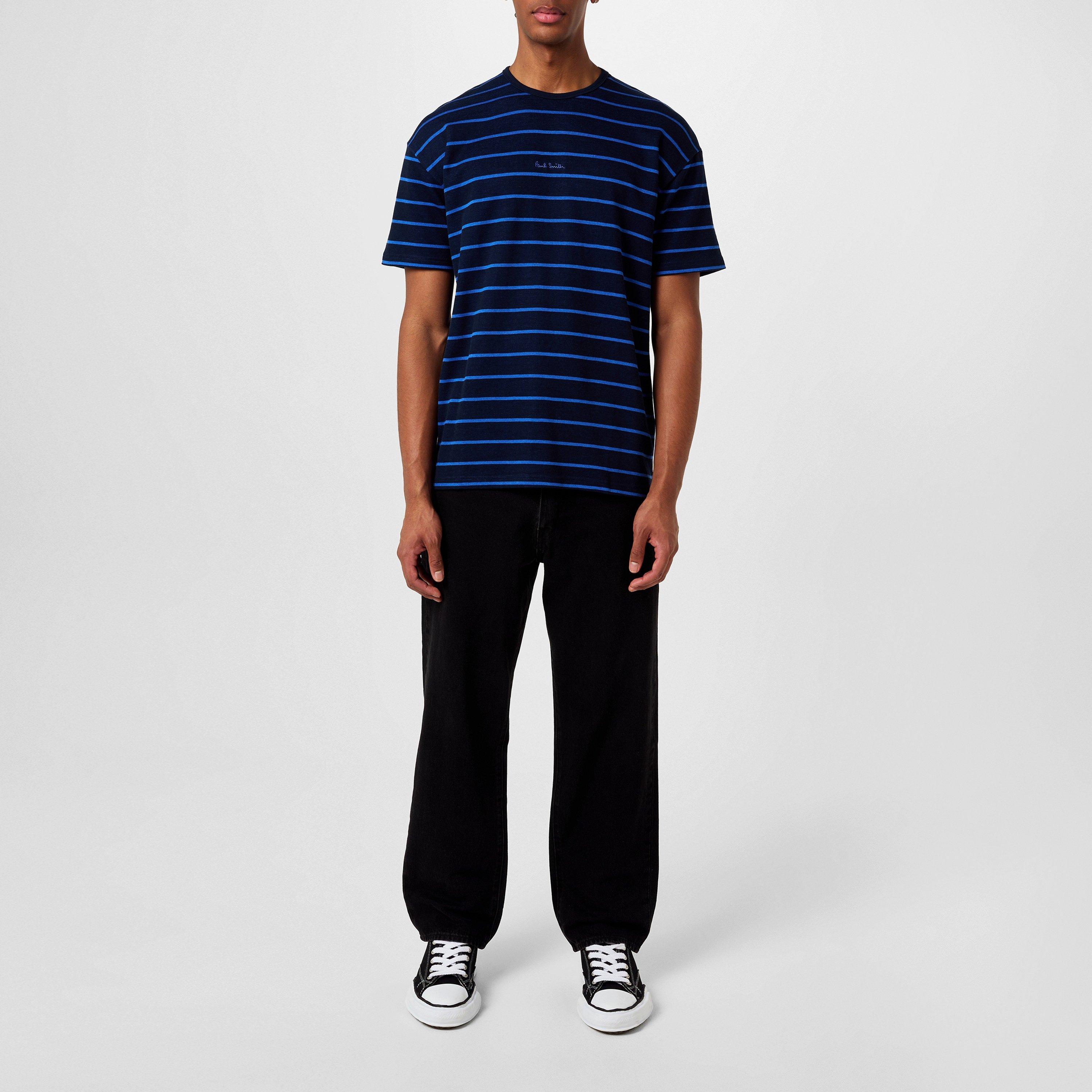 Blue 48 - Paul Smith - Stripe Longe T-Shirt - 4