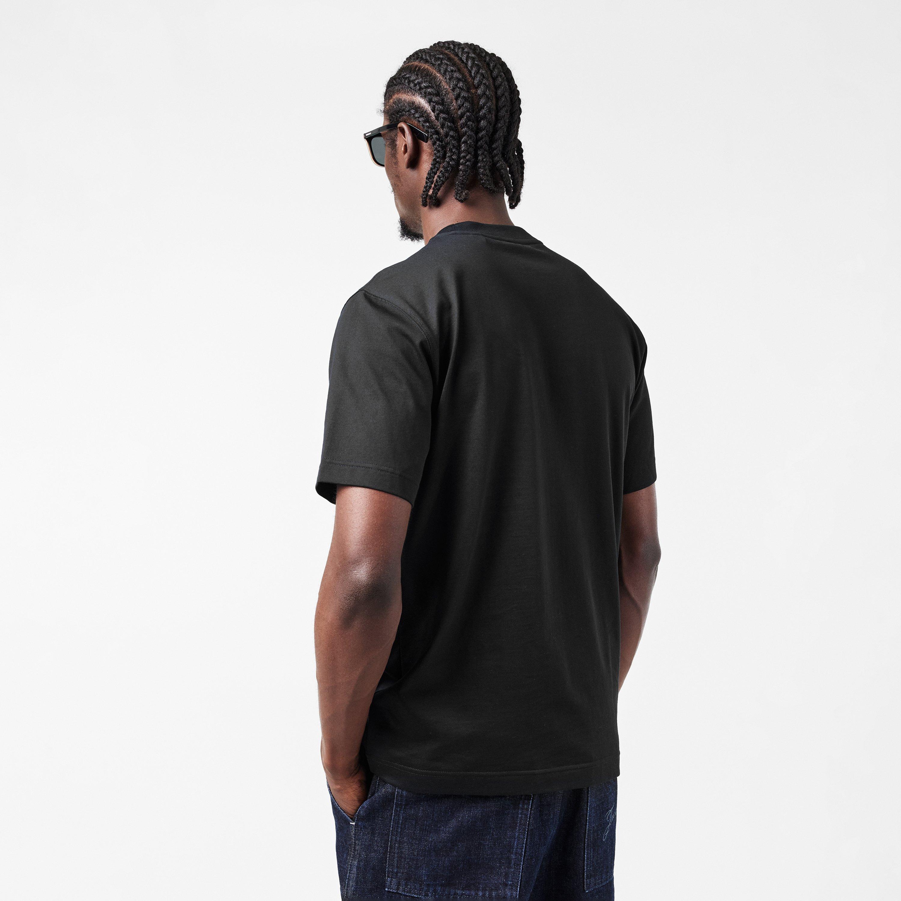 Black - Burberry - Men's Regular Fit T-Shirt - 4
