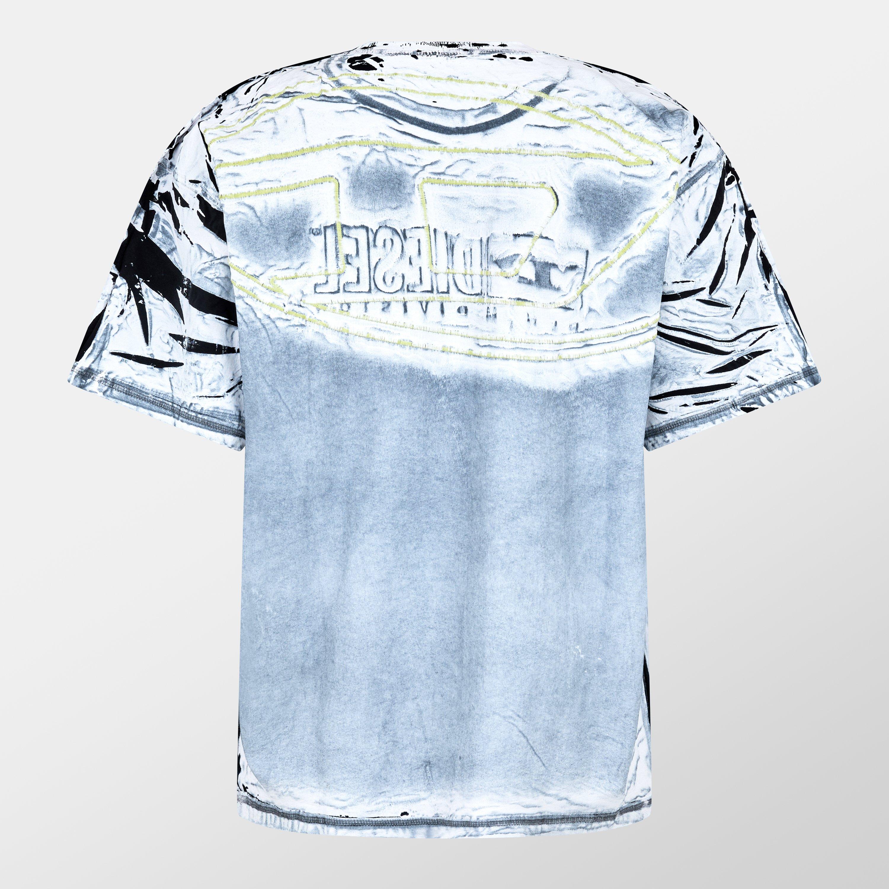 Grey - Diesel - Men's Ox Regular Fit T-Shirt - 2