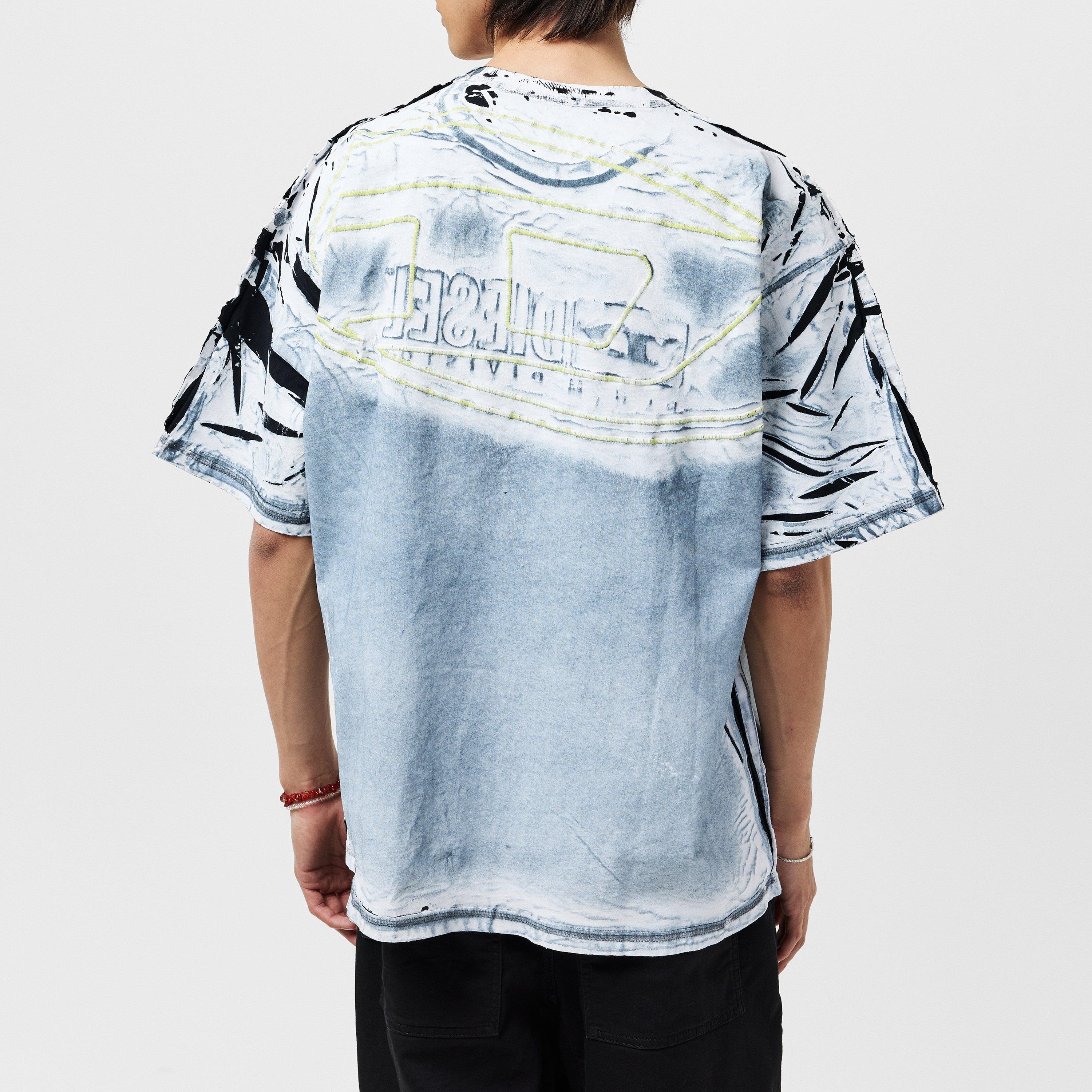 Grey - Diesel - Men's Ox Regular Fit T-Shirt - 4