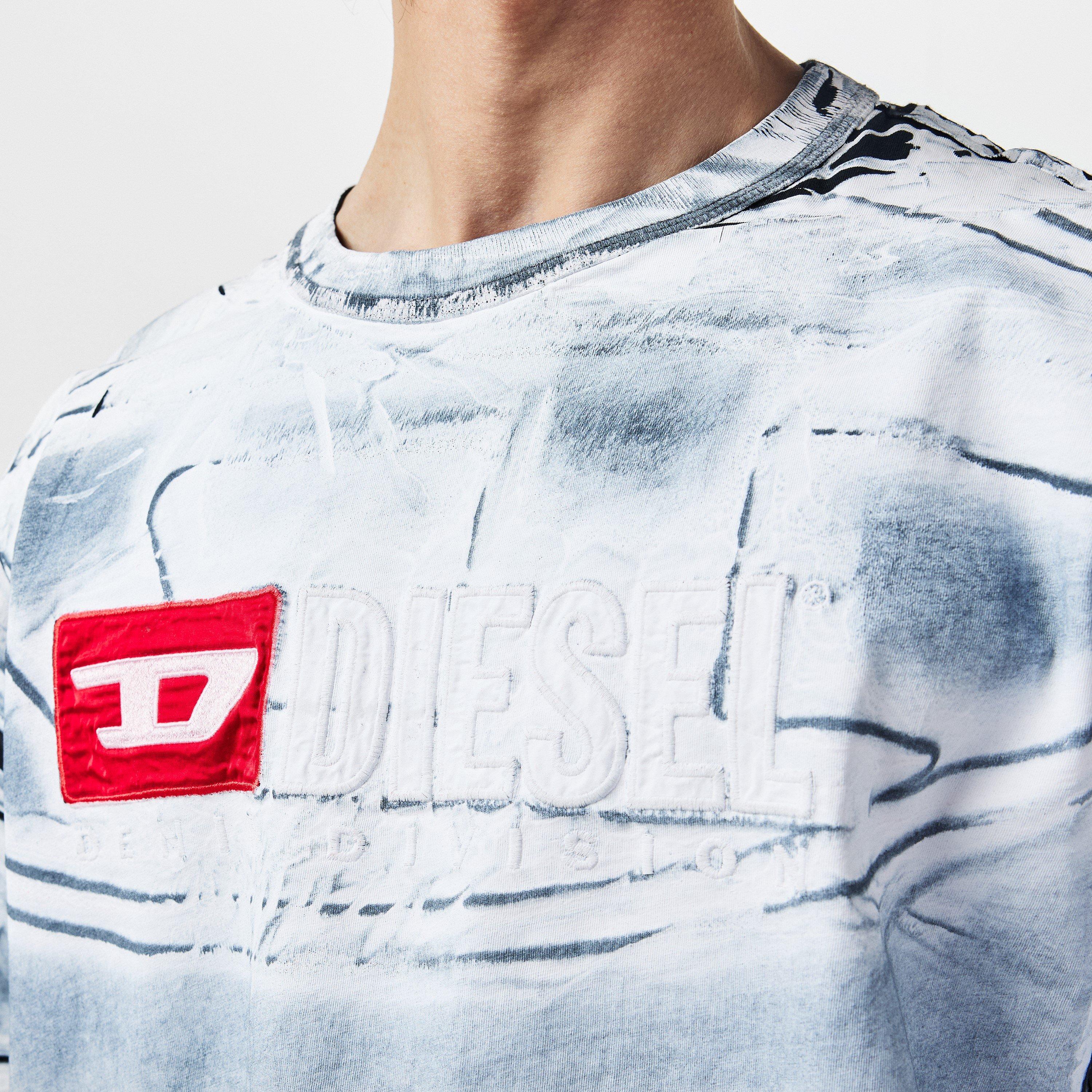 Grey - Diesel - Men's Ox Regular Fit T-Shirt - 5