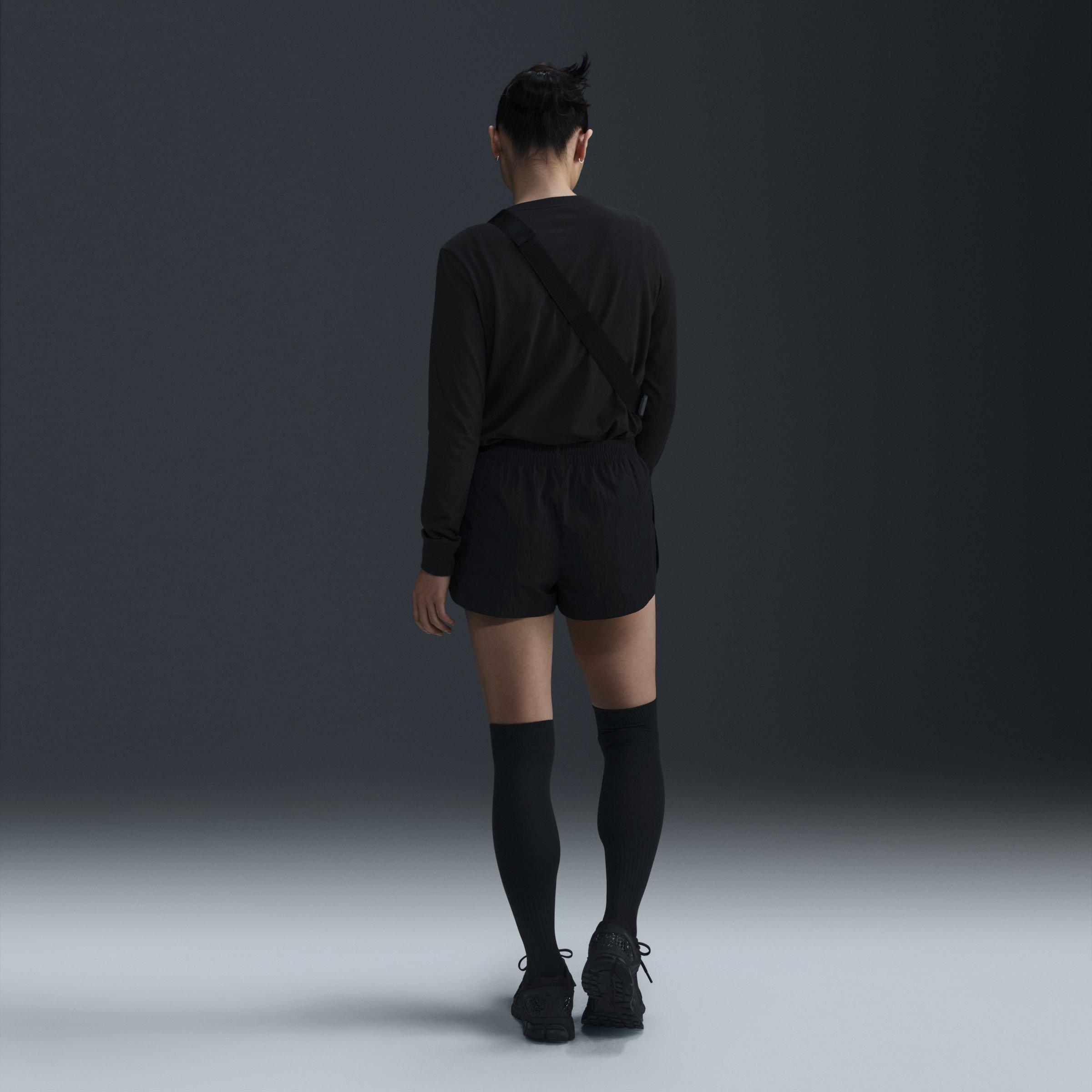 Black/White - Nike - Club Long Sleeve Top Womens - 5