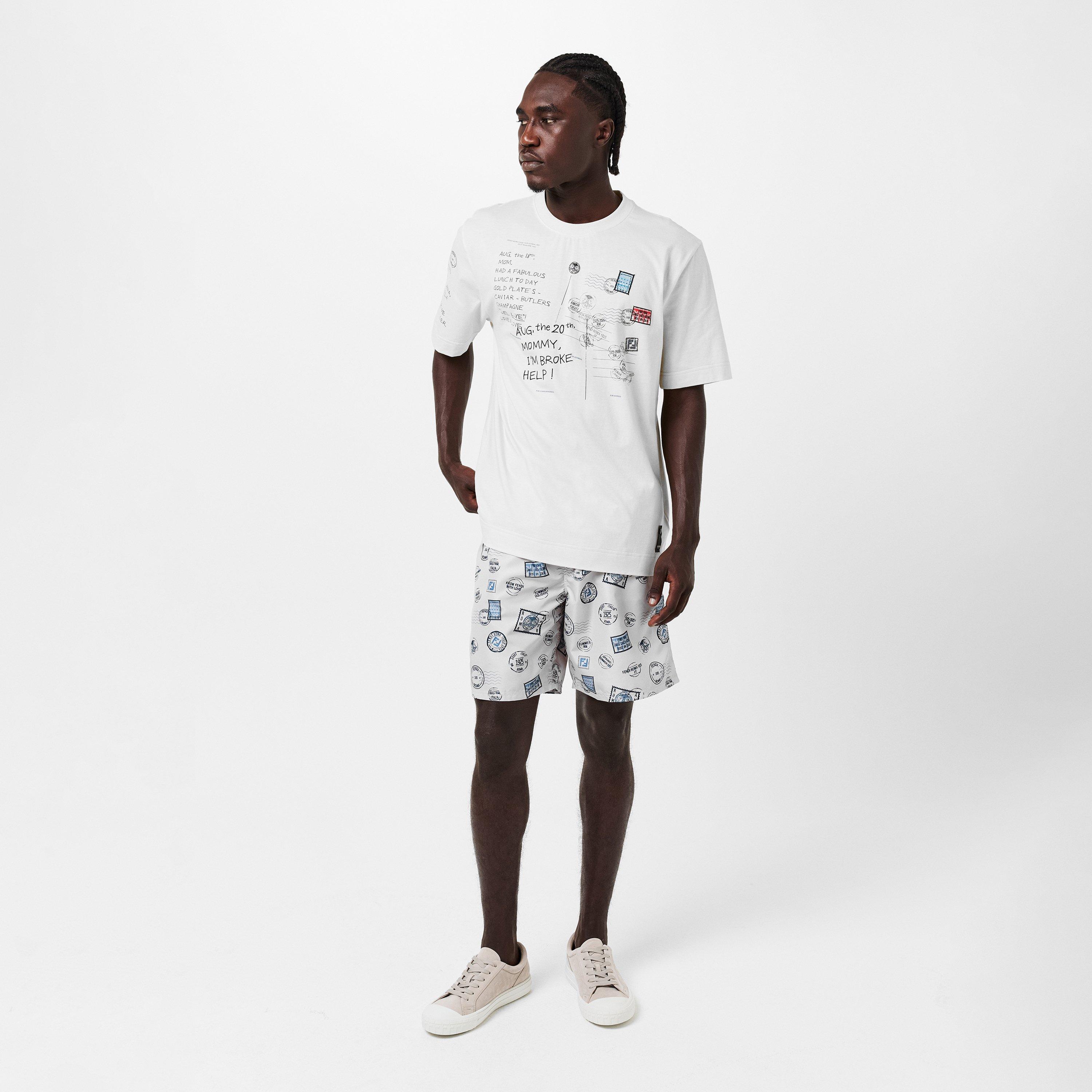 White - Fendi - Men's Postcard T-Shirt - 6