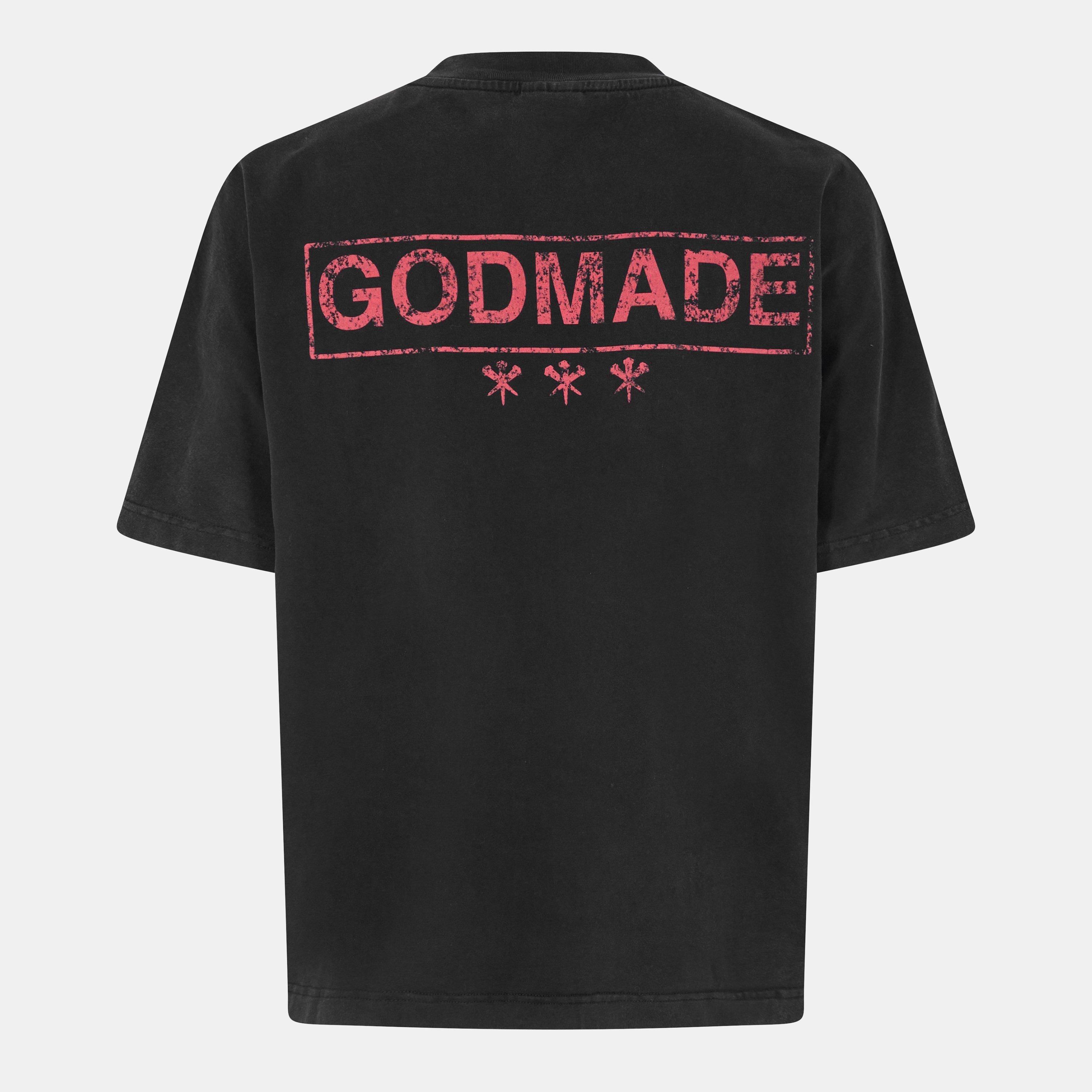 Black - God Made - Men's Knockout Regular Fit T-Shirt - 2