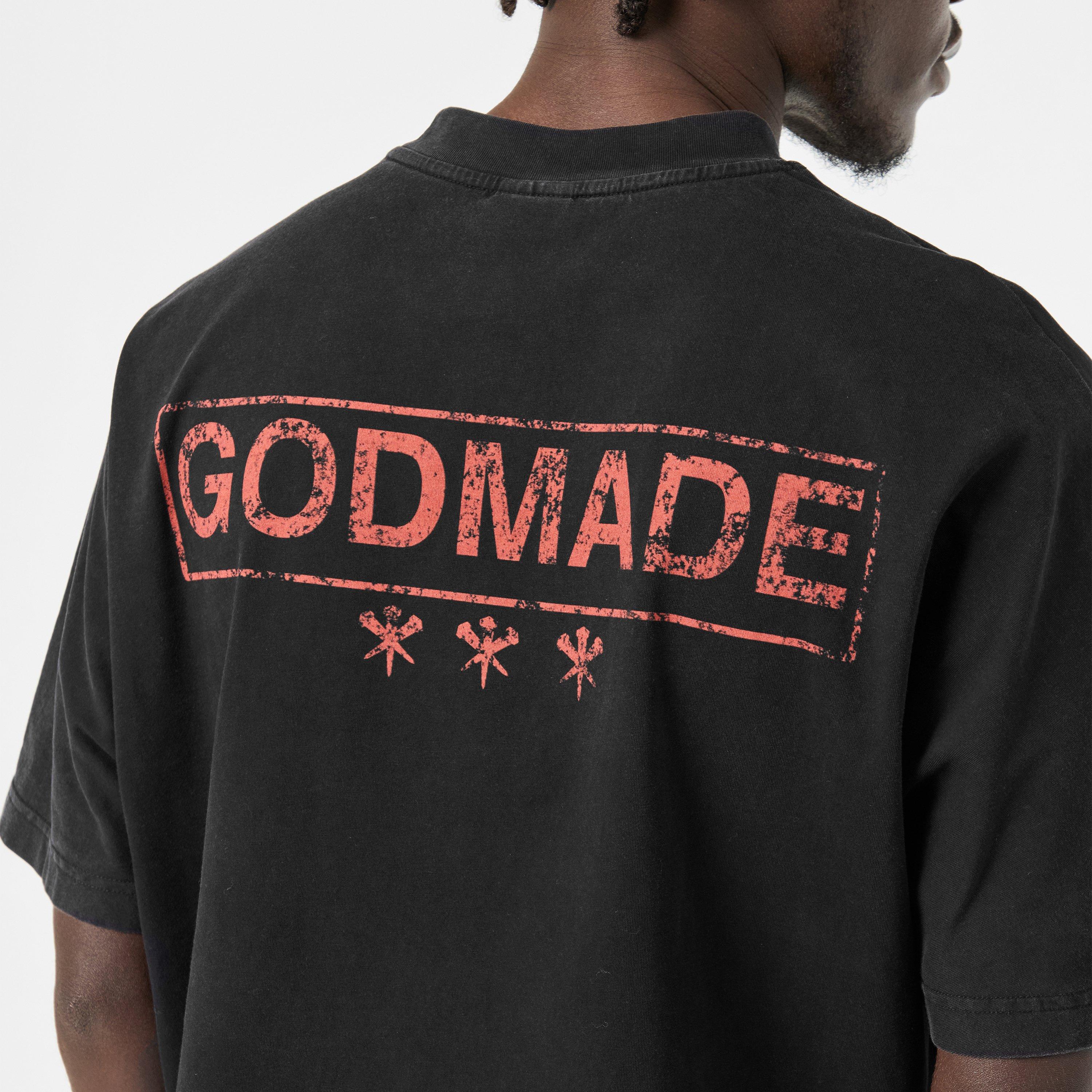 Black - God Made - Men's Knockout Regular Fit T-Shirt - 5
