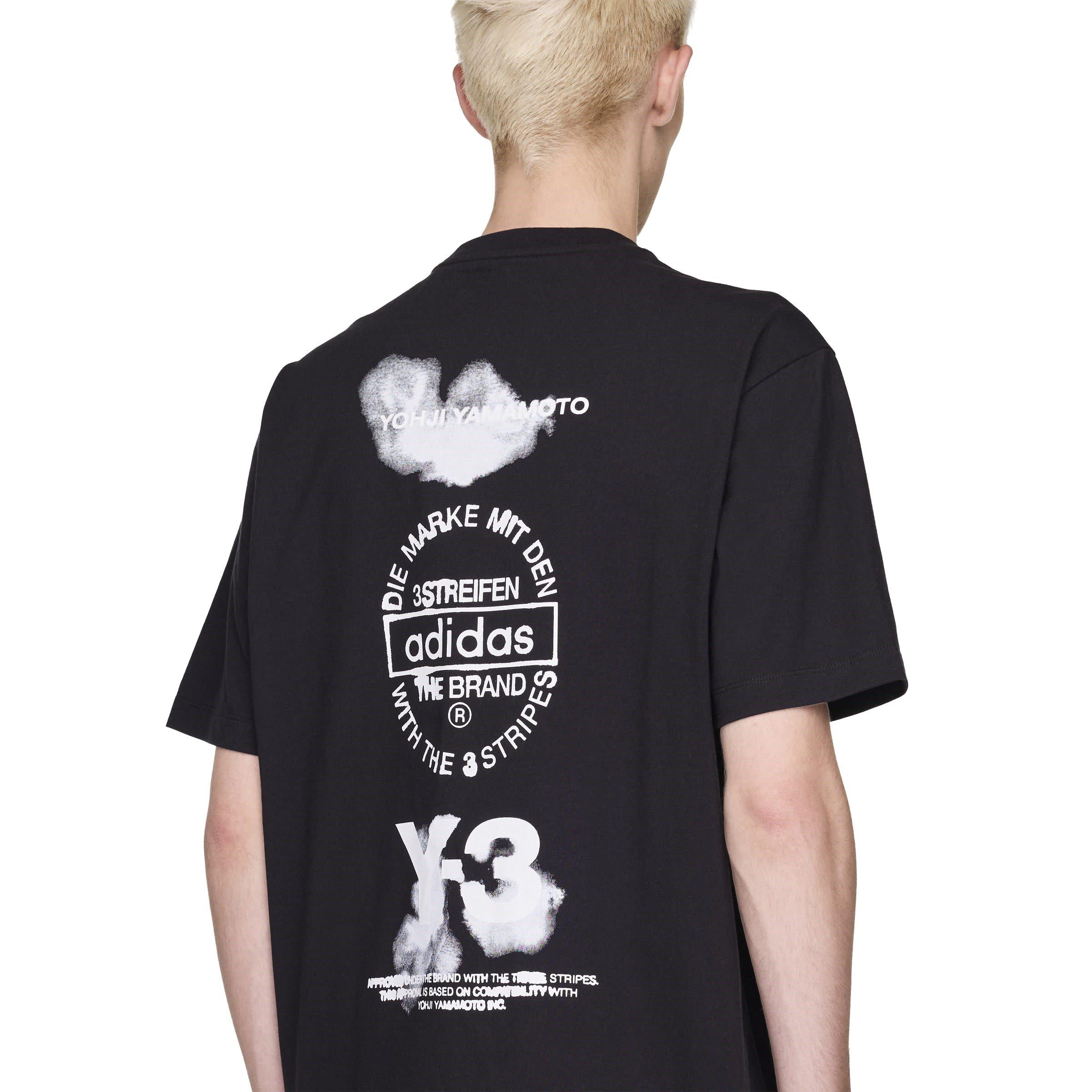 Black - Y3 - Men's Regular Fit T-Shirt - 8