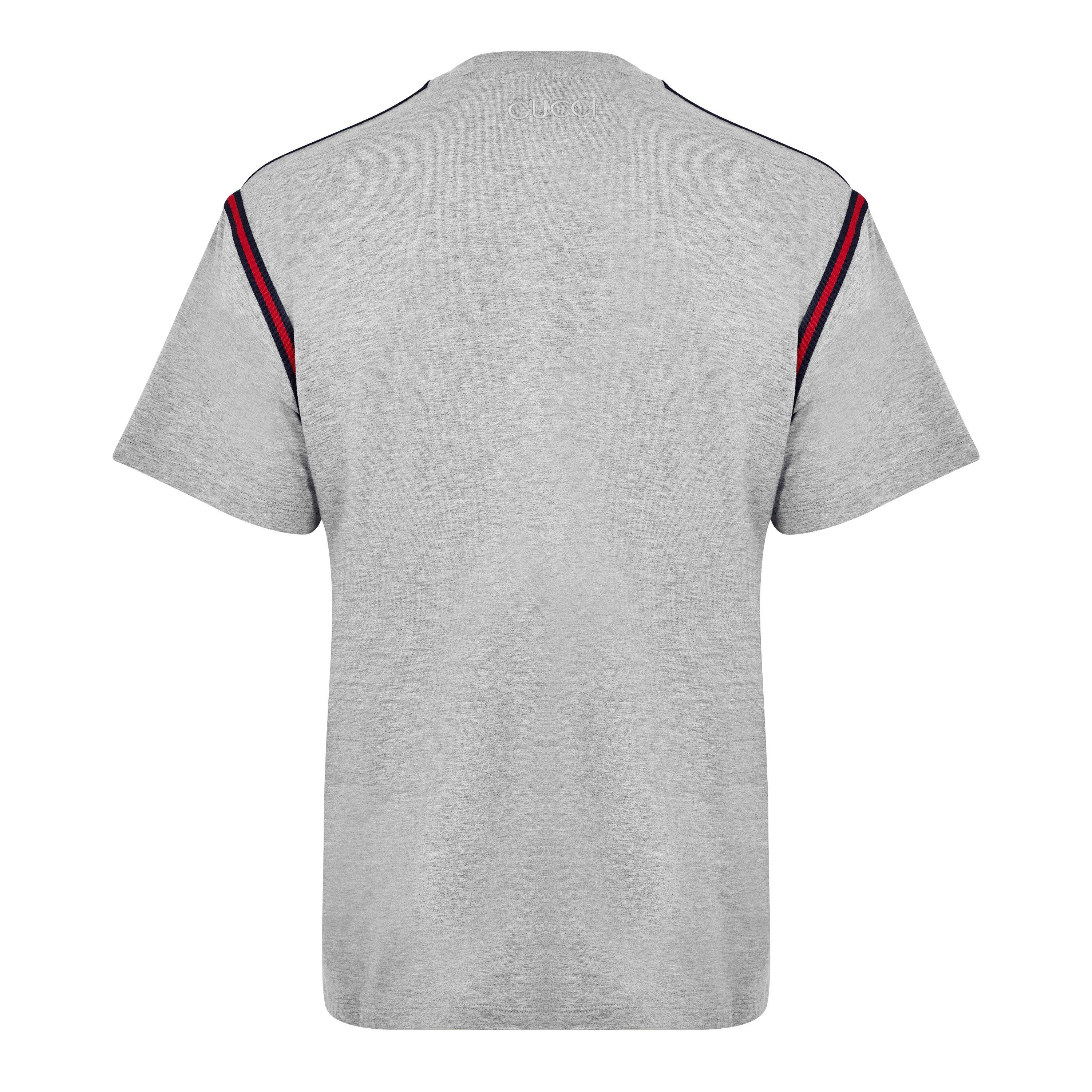 Grey Melange - Gucci - Web T-Shirt - 2