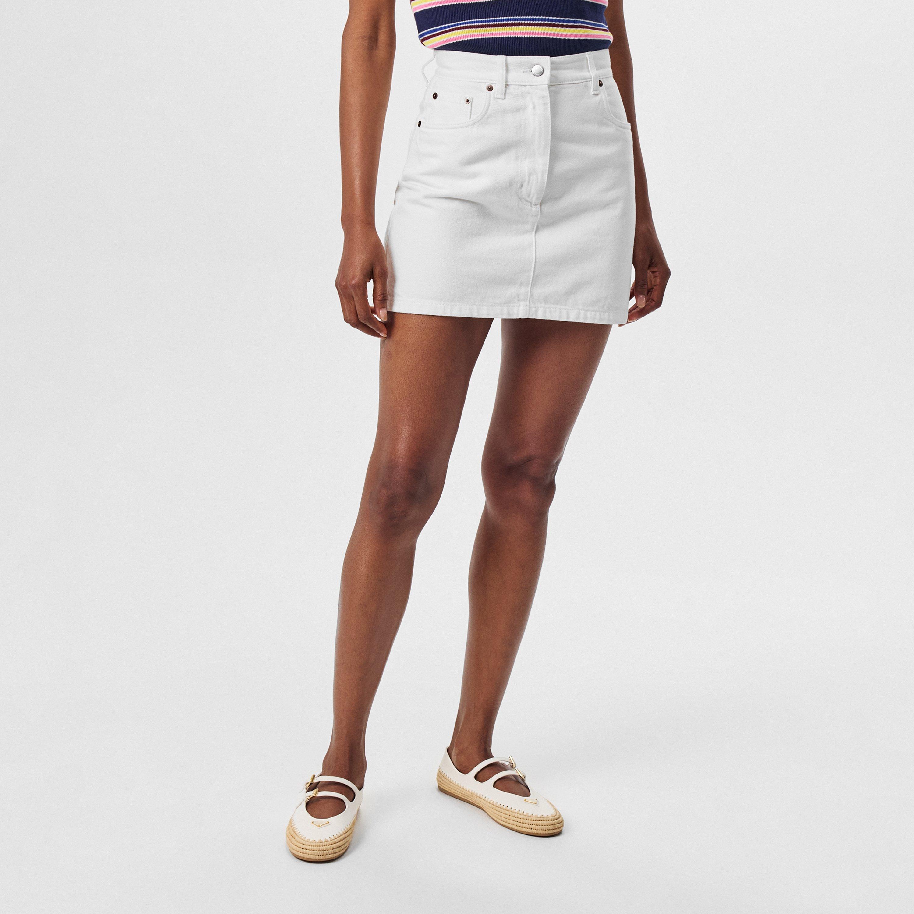White - Prada - Denim Mini Skirt - 3