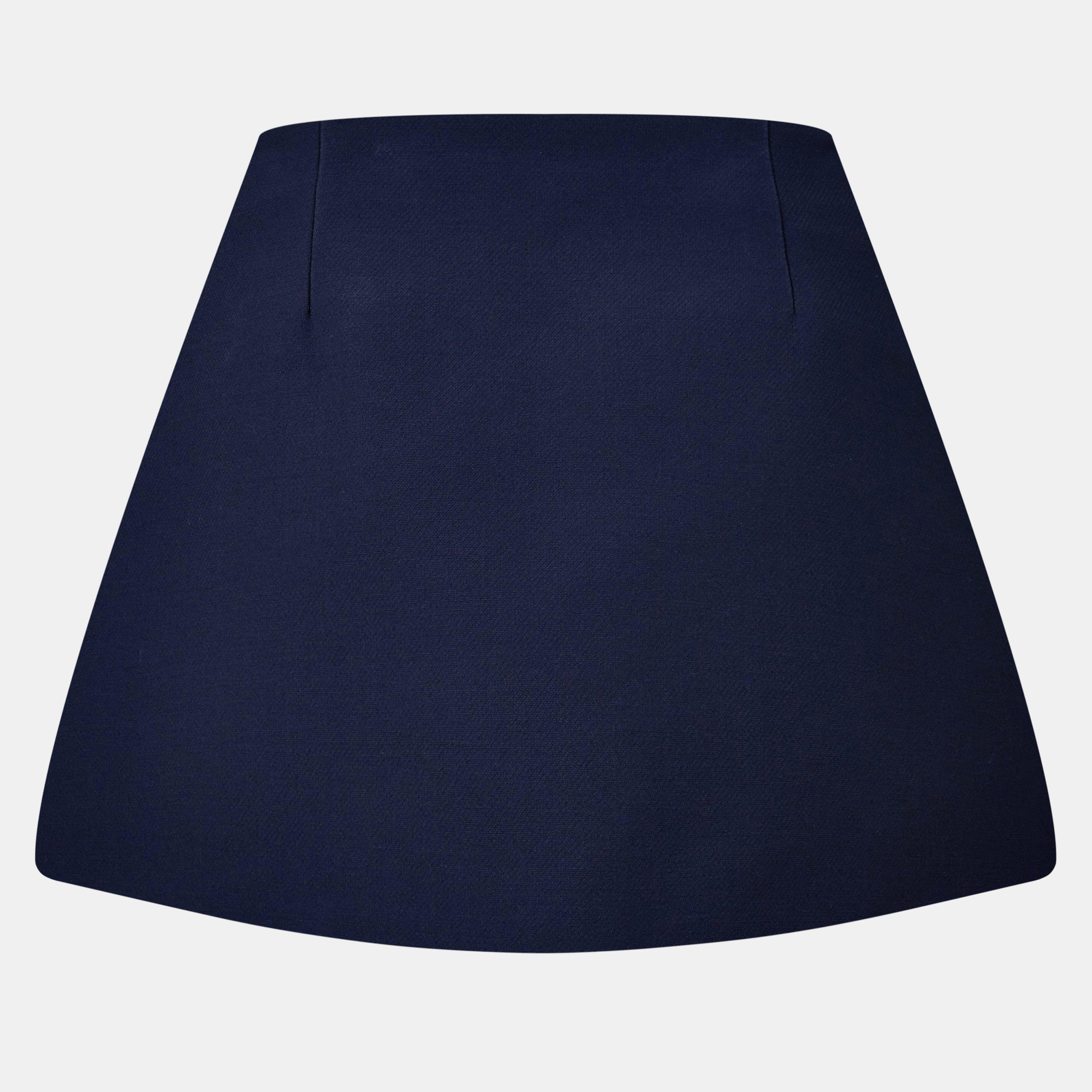 Bleu - Prada - Tricotine Miniskirt - 2