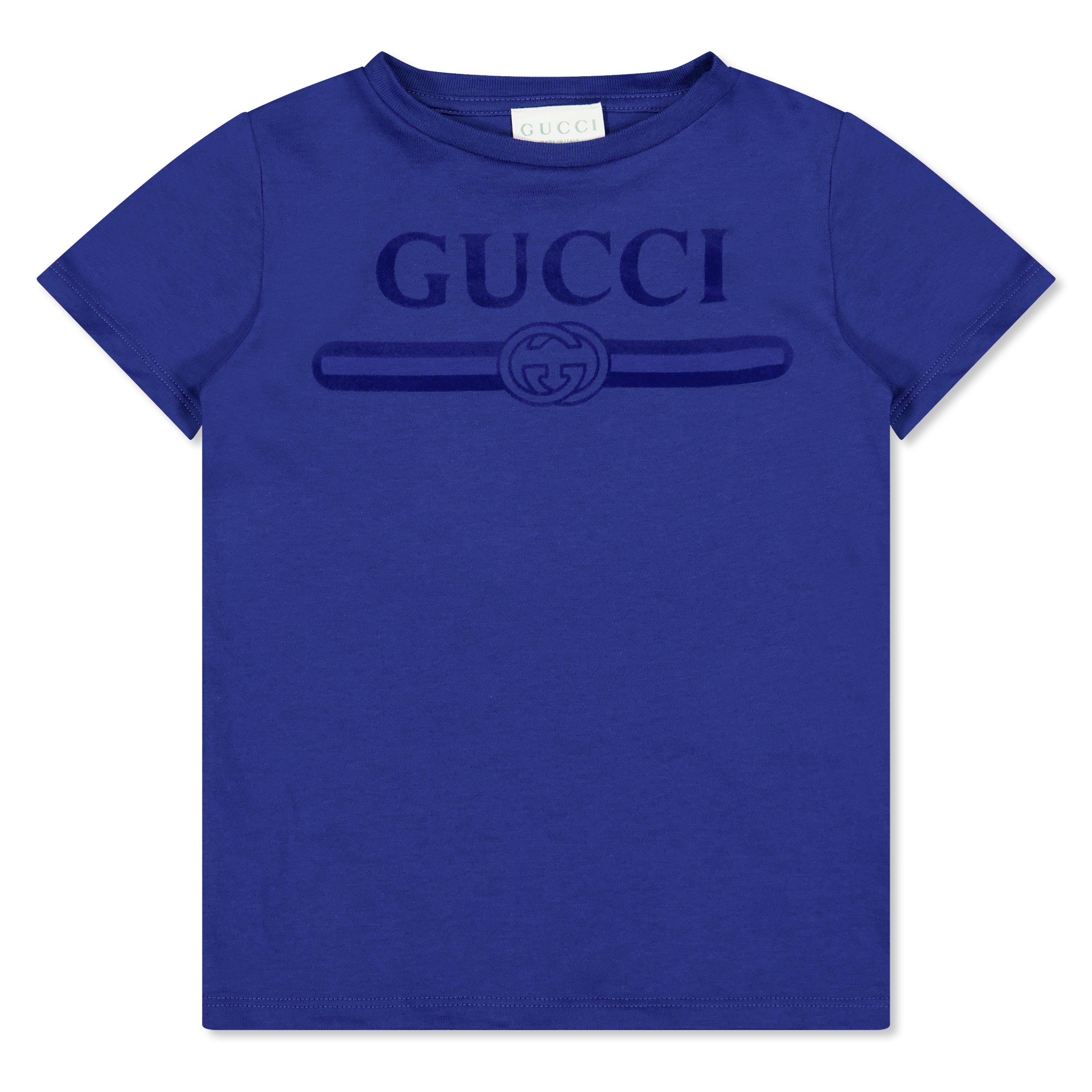 Blue 4118 - Gucci - Gucci Logo Tee Jn62 - 1