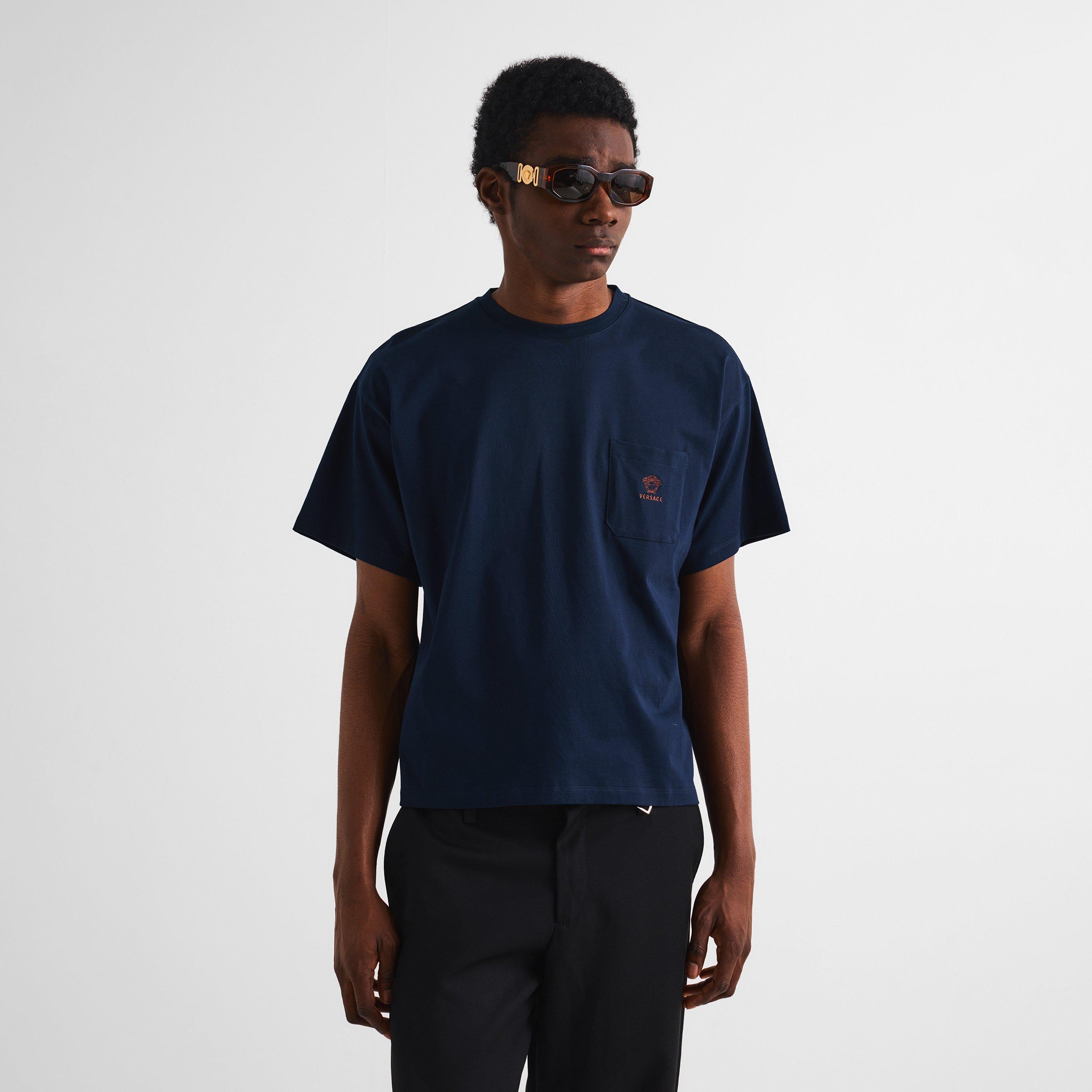 Navy - Versace - Versace Medusa JrsyT Sn62 - 3