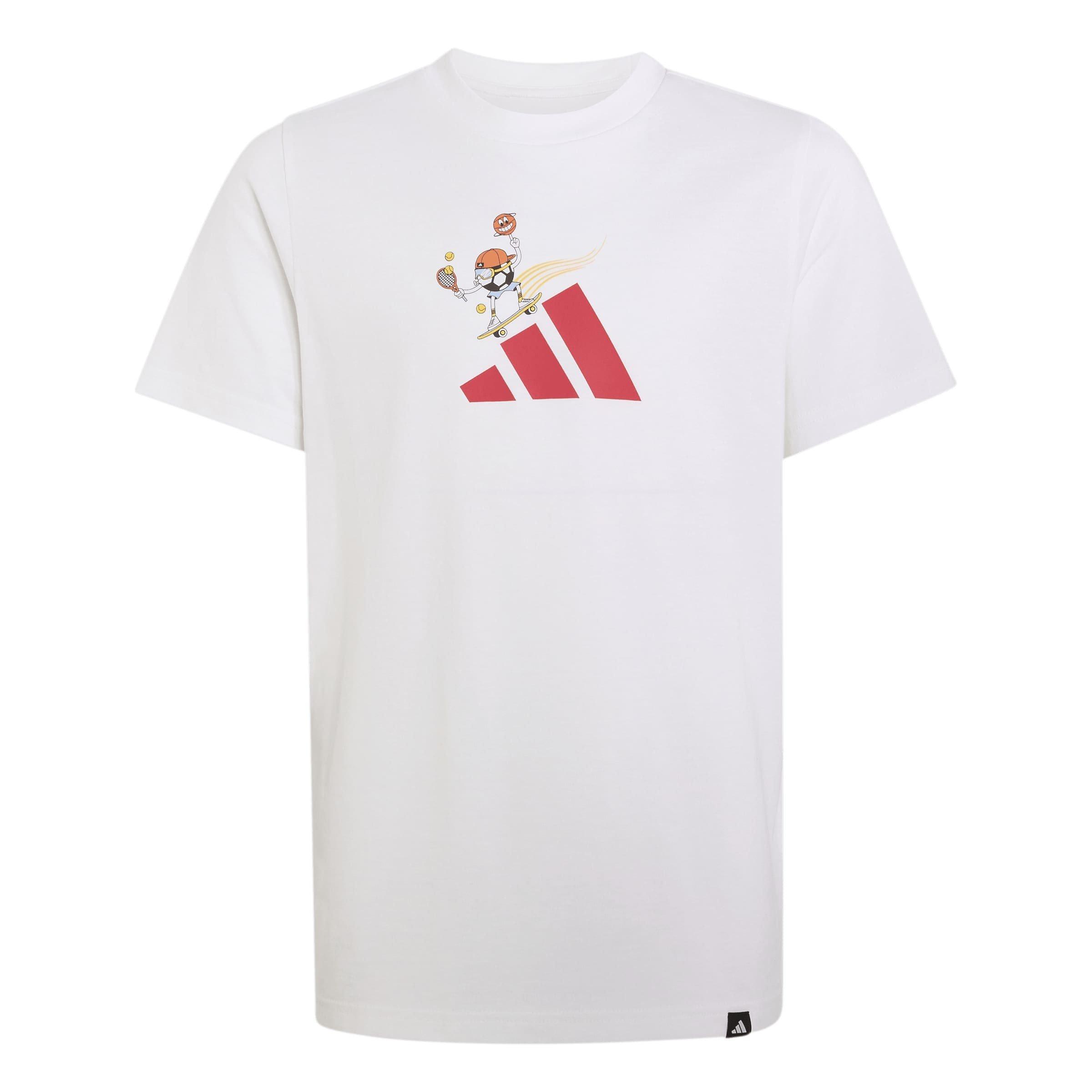 White - adidas - Adidas Sports Tee Jn64 - 1