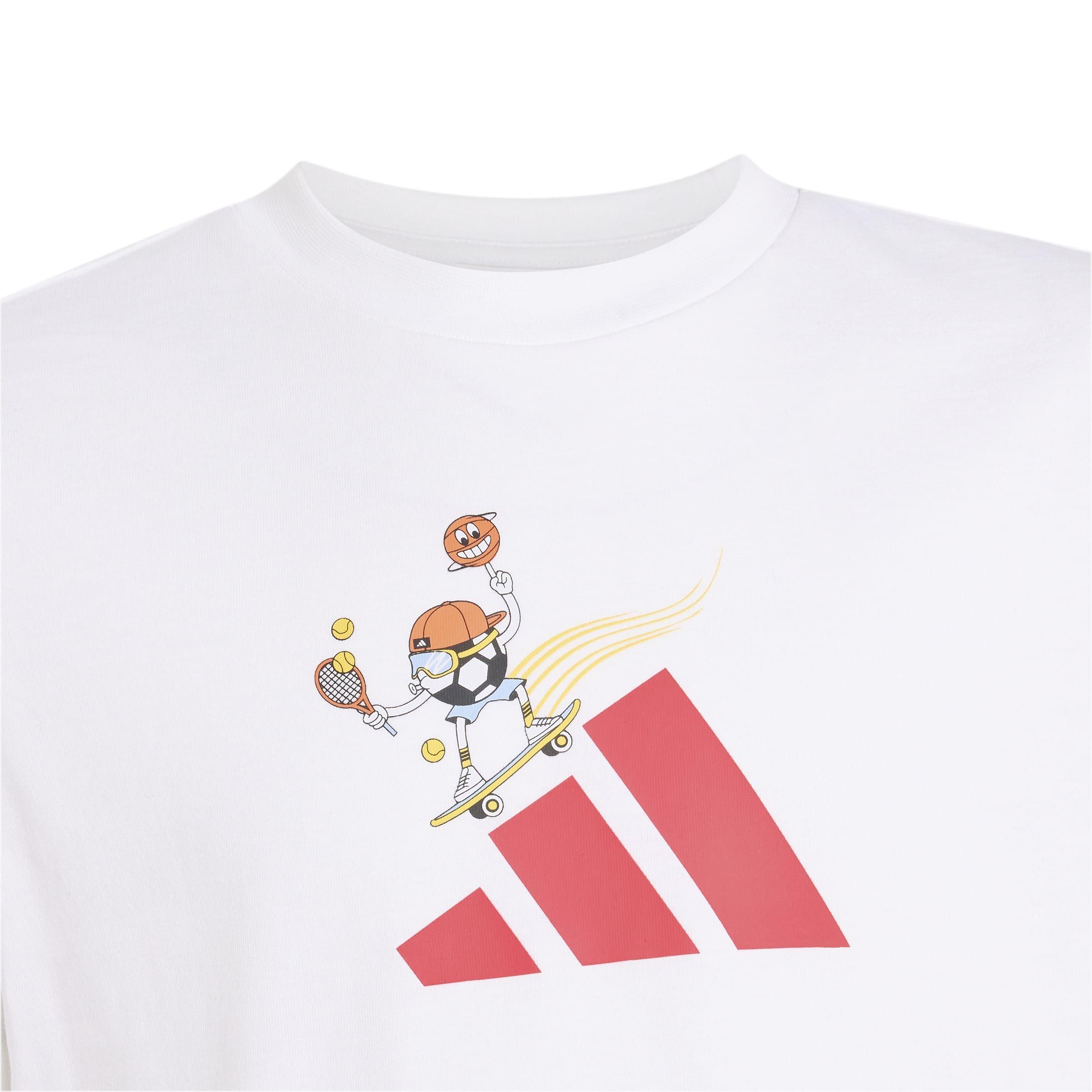 White - adidas - Adidas Sports Tee Jn64 - 3