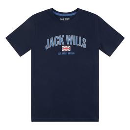 Jack Wills JW Logo Flag T Shirt Juniors