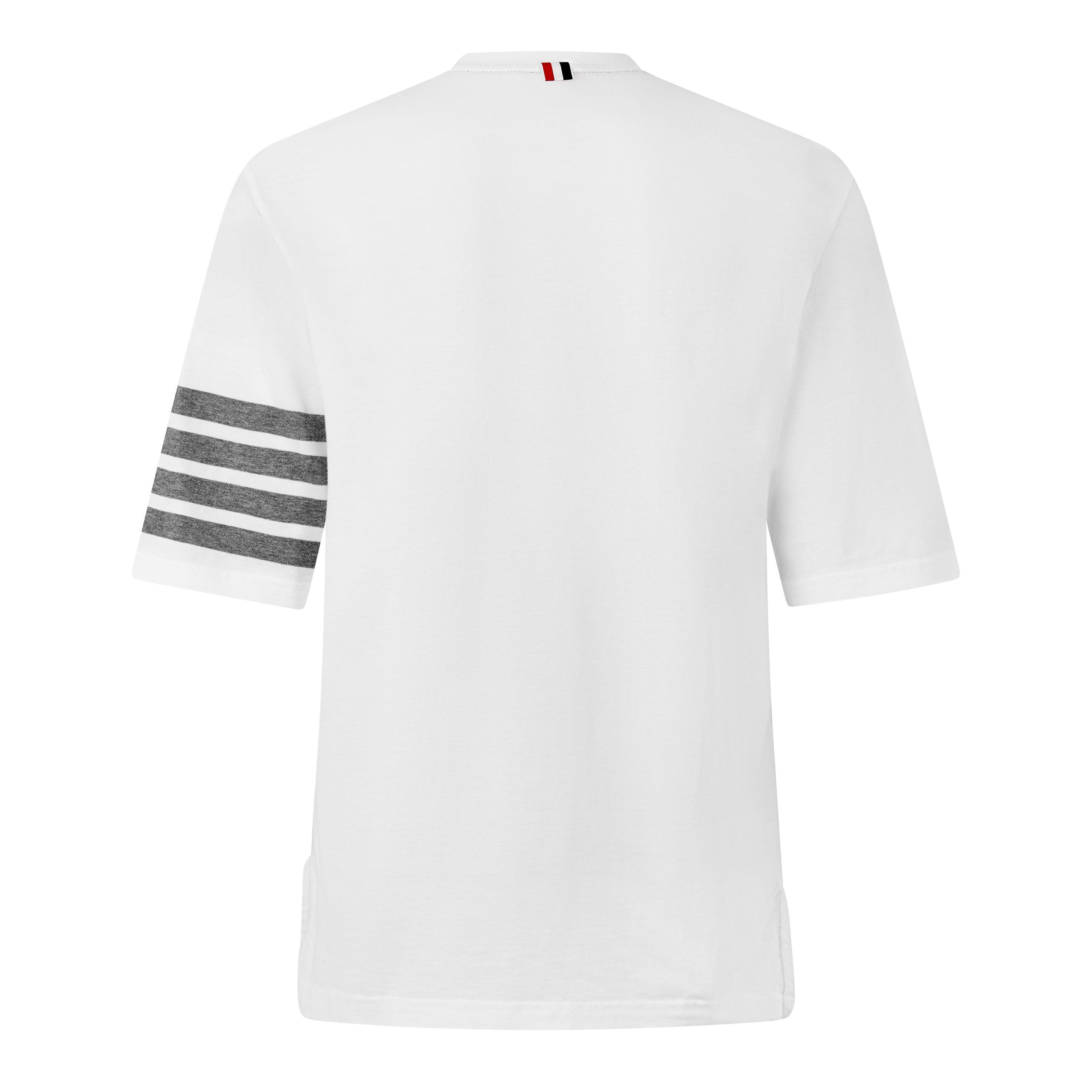 White - Thom Browne - TB 4 Bar Tee Sn72 - 2