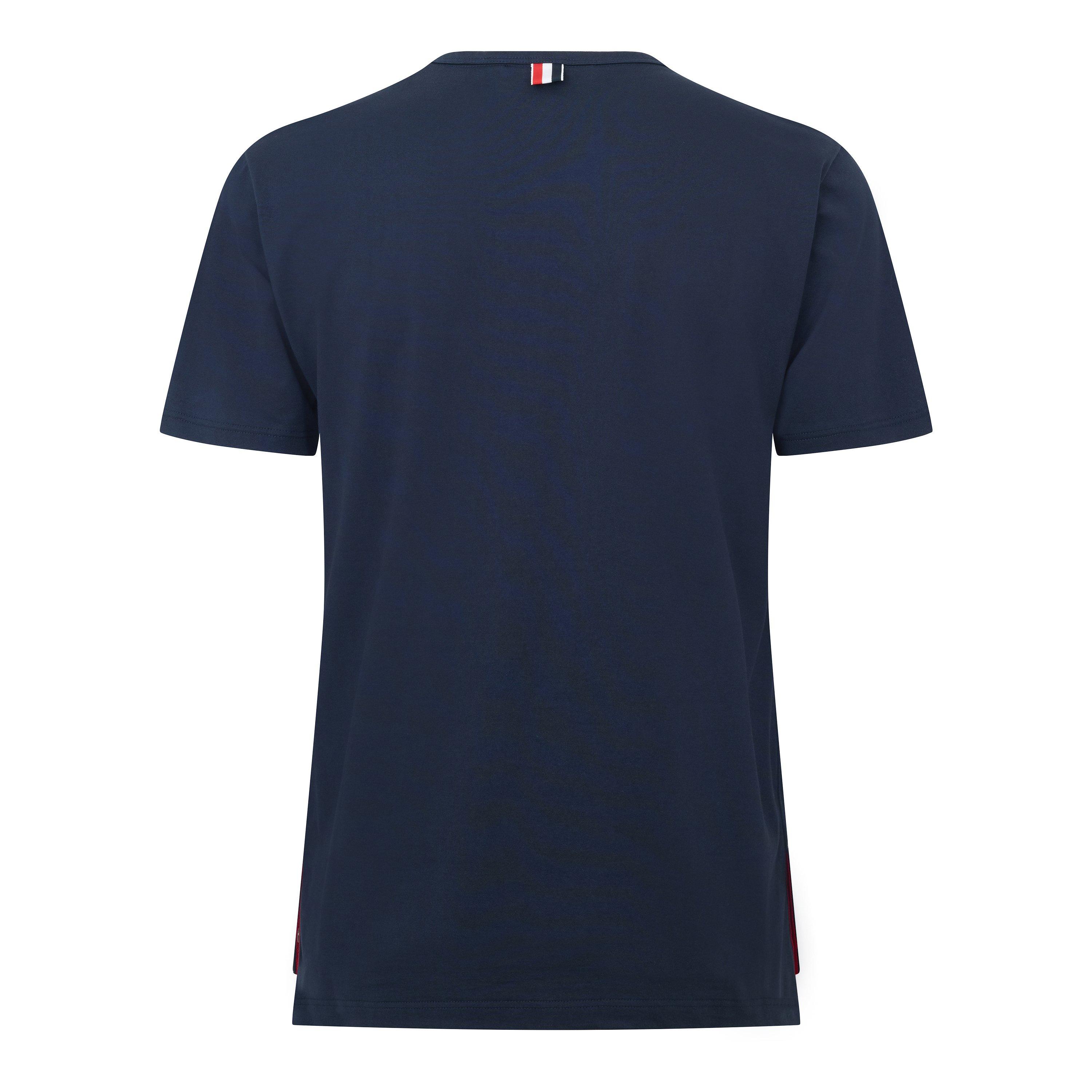 Navy - Thom Browne - TB RWB Pocket Tee Sn72 - 2